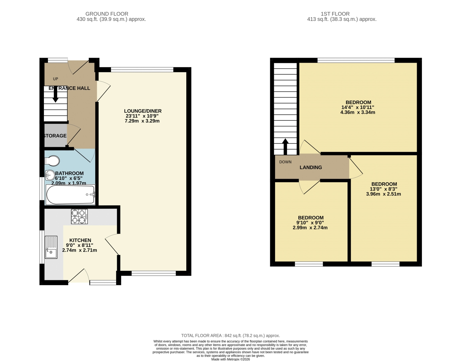 11, Greenfield Close, Sheffield floorplan