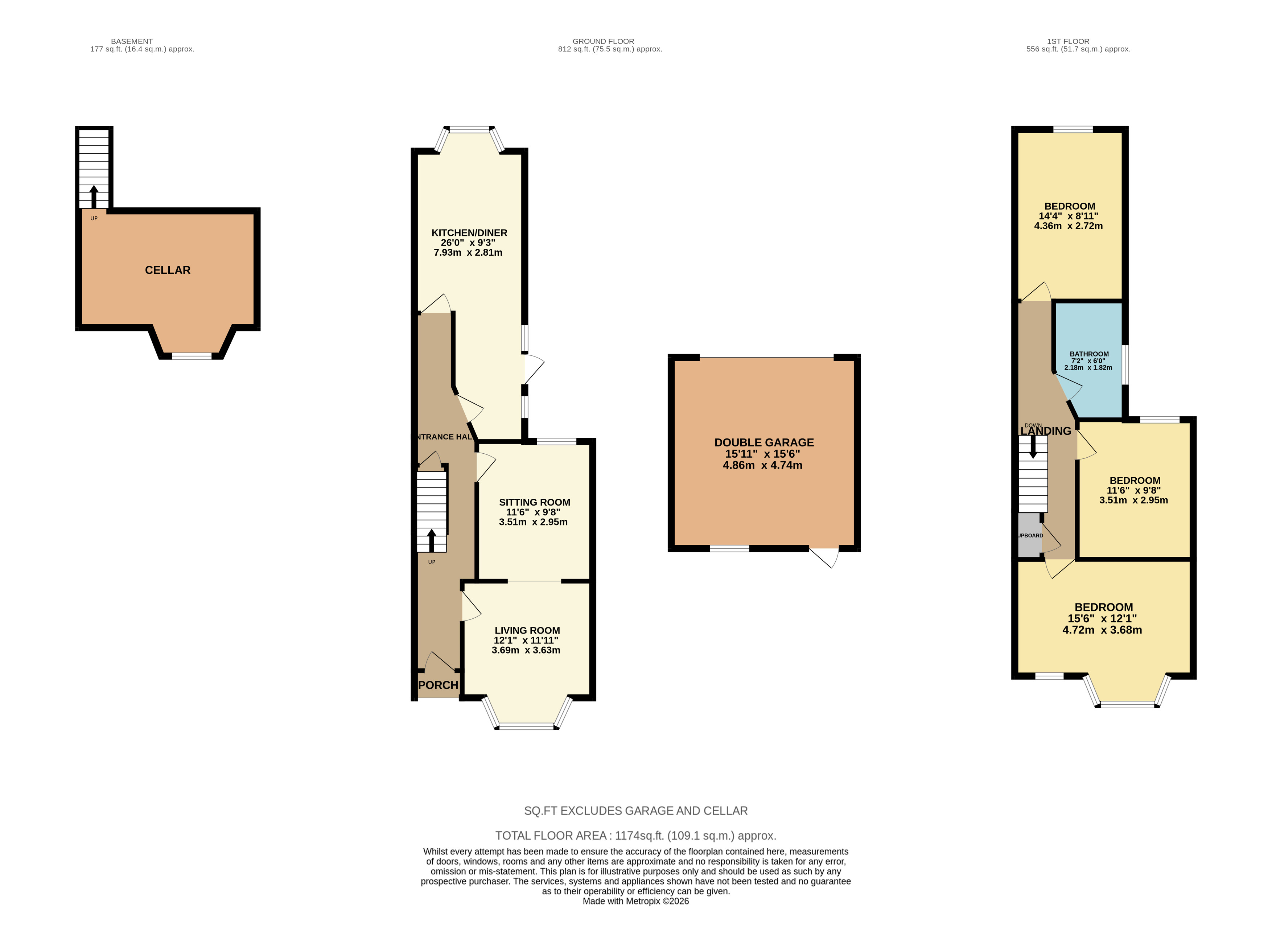 94, Cedar Road, Northampton floorplan