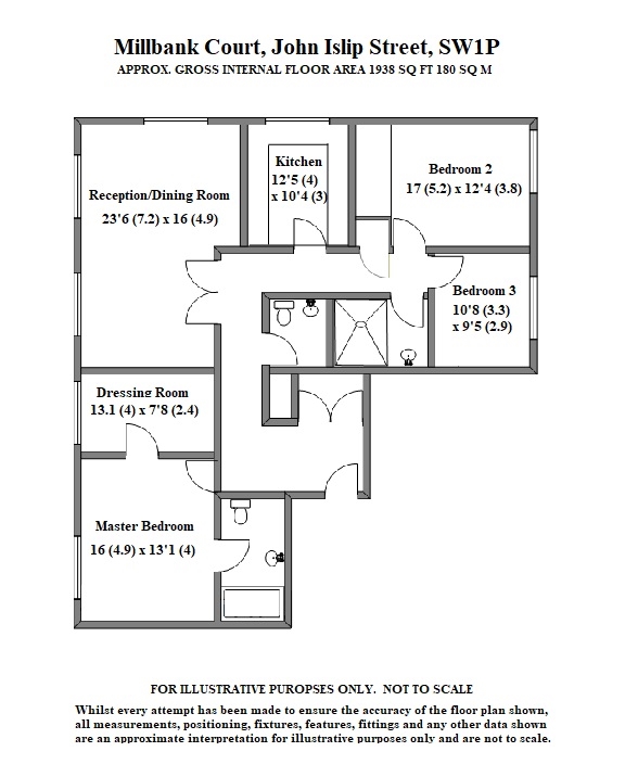 3 Bedrooms Flat to rent in John Islip Street, London SW1P