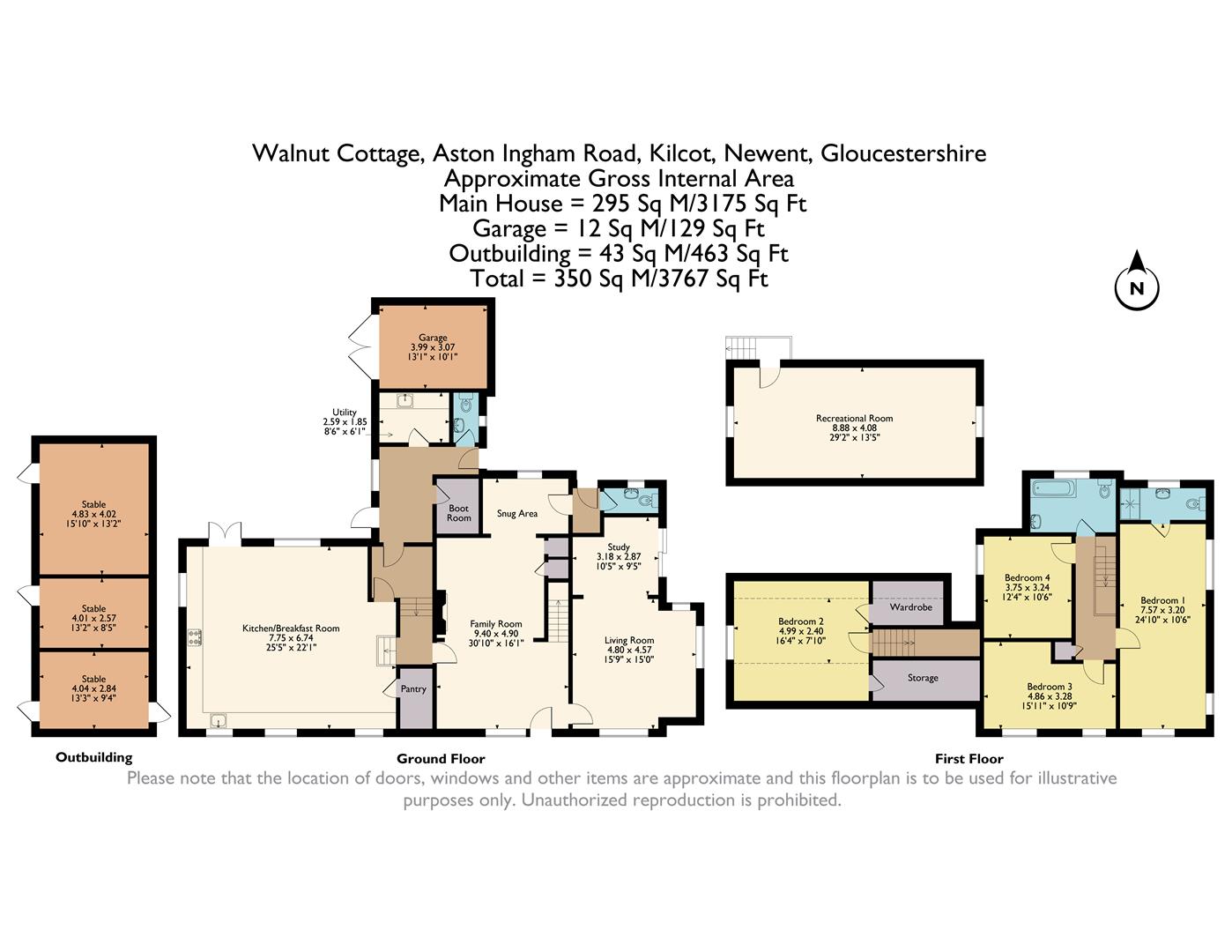 Walnut Cottage, Aston Ingham Road, Newent floorplan