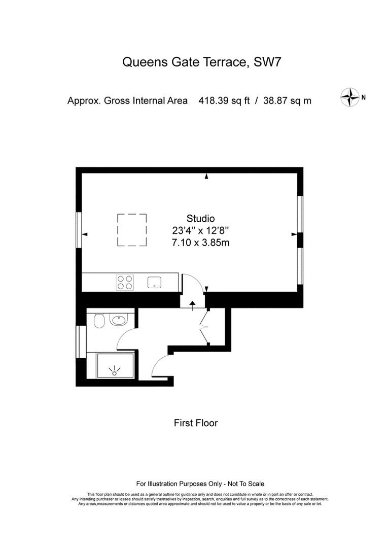 4, 15, Queens Gate Terrace, London, Kensington & Chelsea floorplan