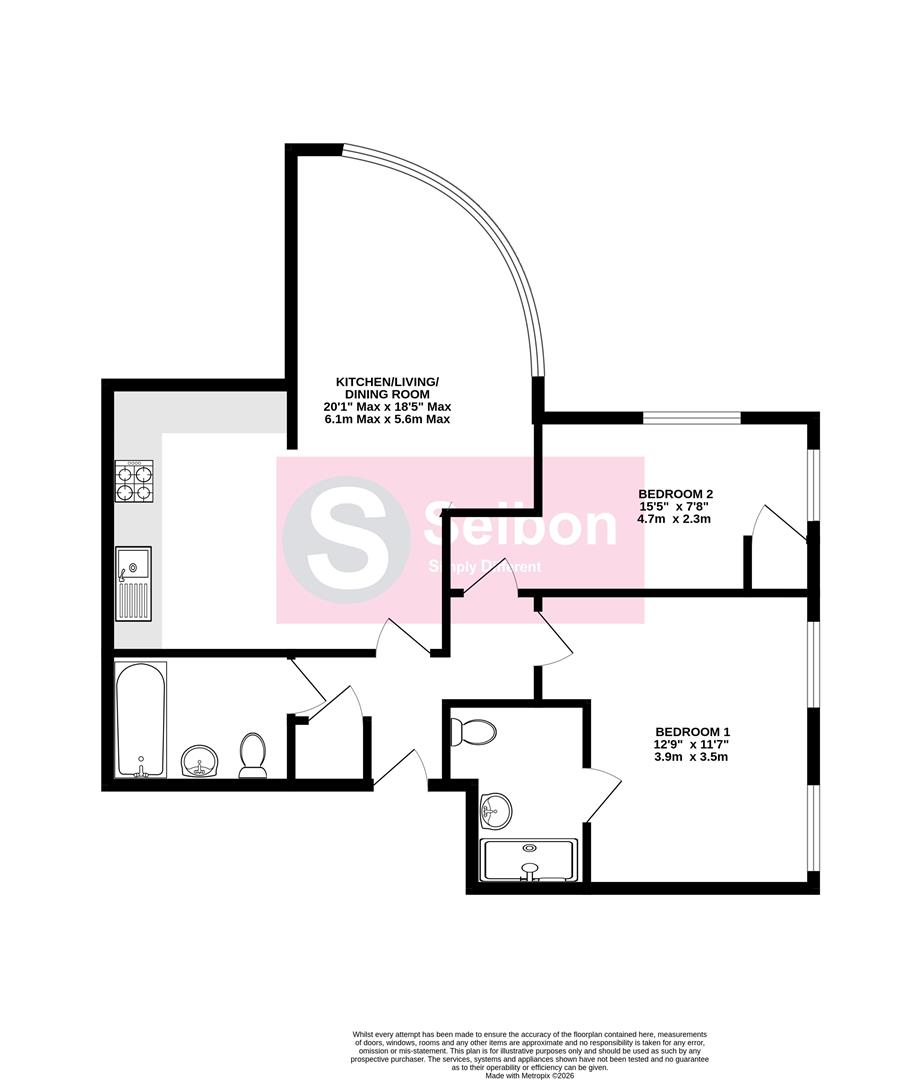 15 Lorica House, Fleet Mill, Minley Road, Fleet floorplan