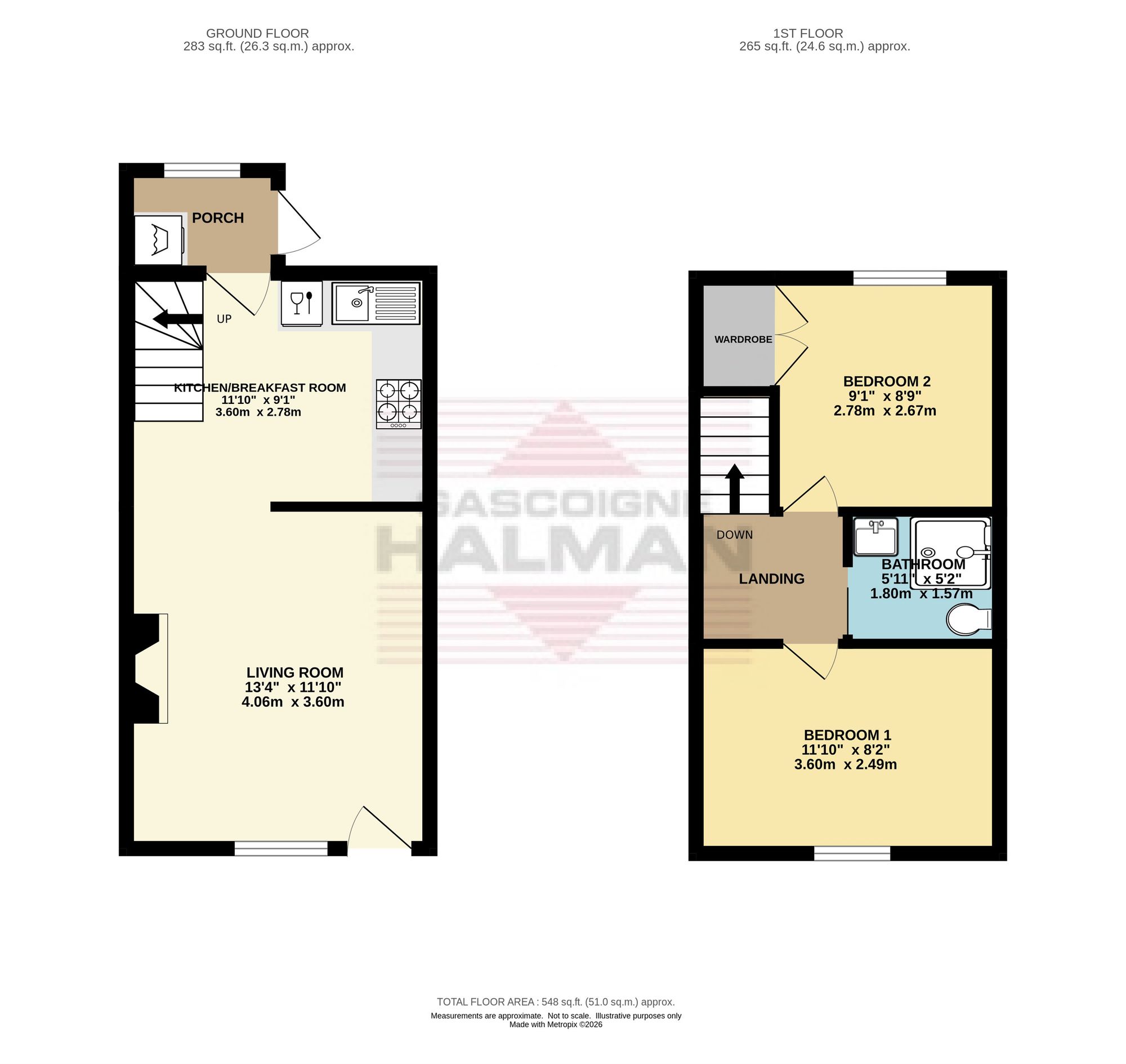 69 Cliffe Road, Glossop floorplan