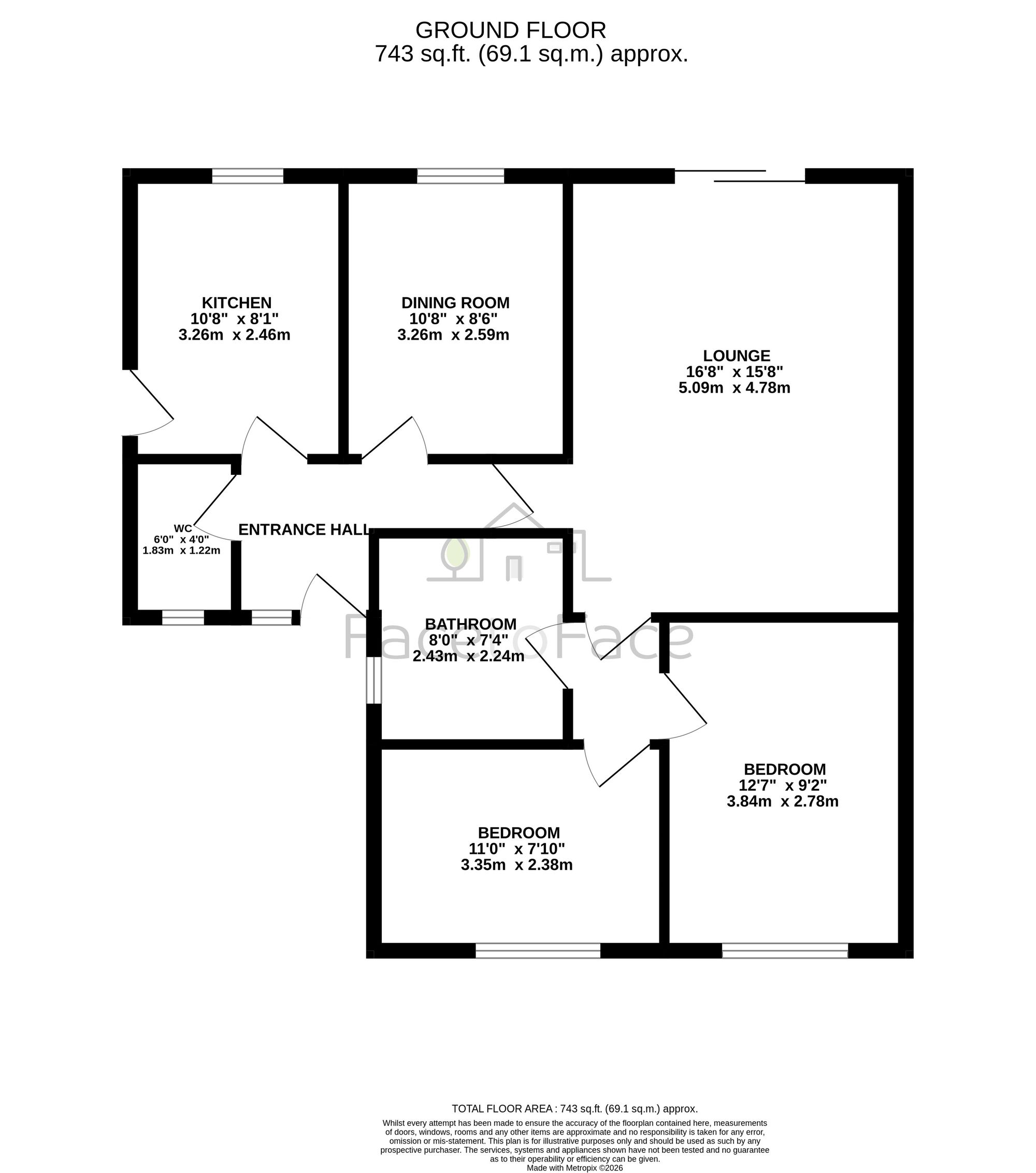 6 Old Brow Lane, Rochdale floorplan