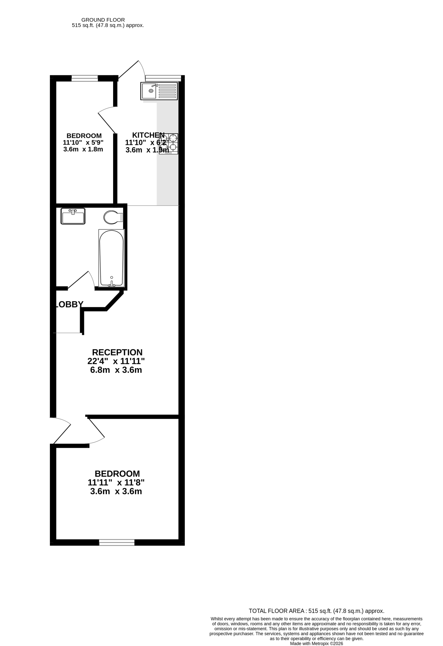 29, Crescent Road, Woolwich floorplan