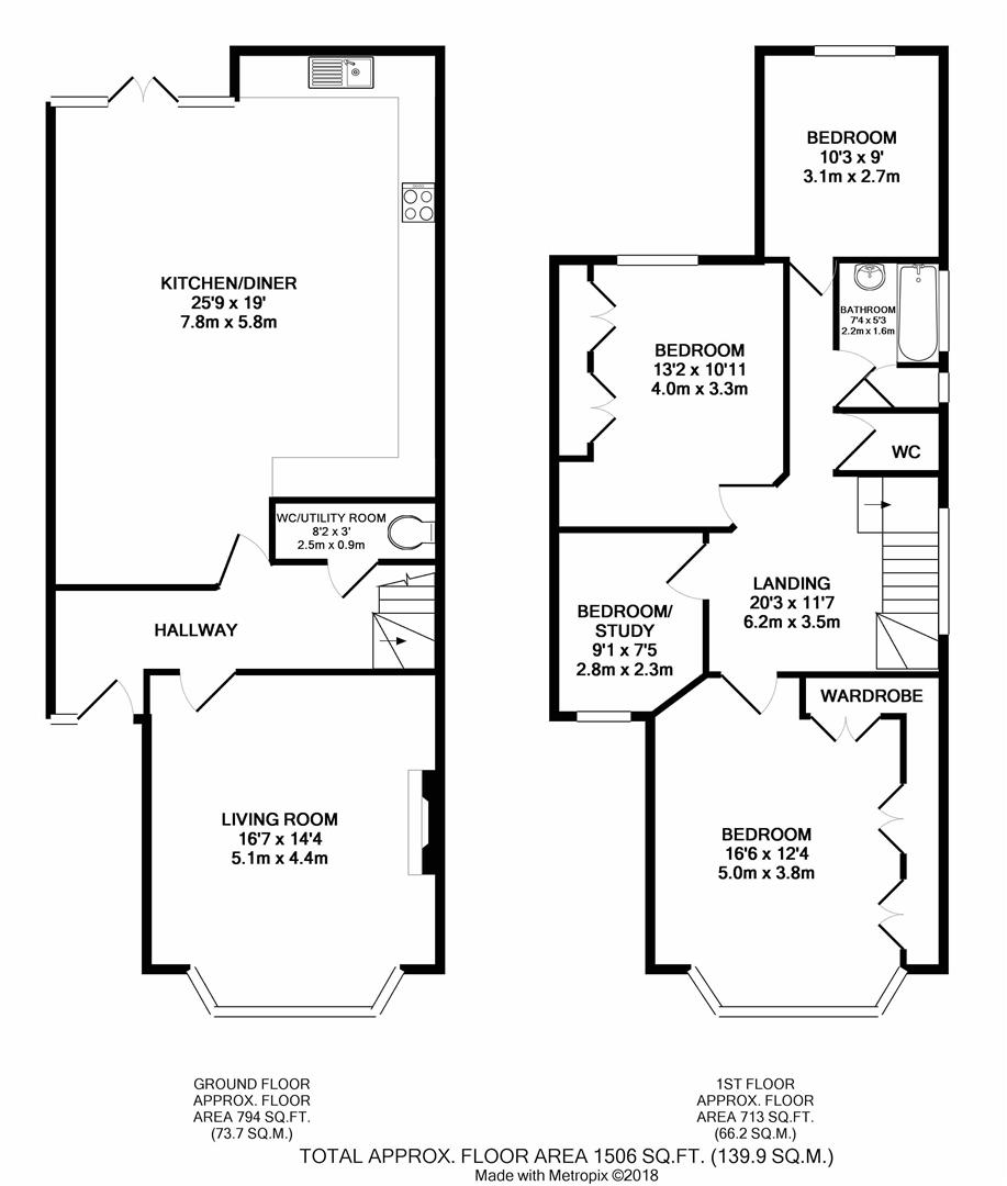 4 Bedrooms Semi-detached house for sale in Carlisle Road, Hampton TW12