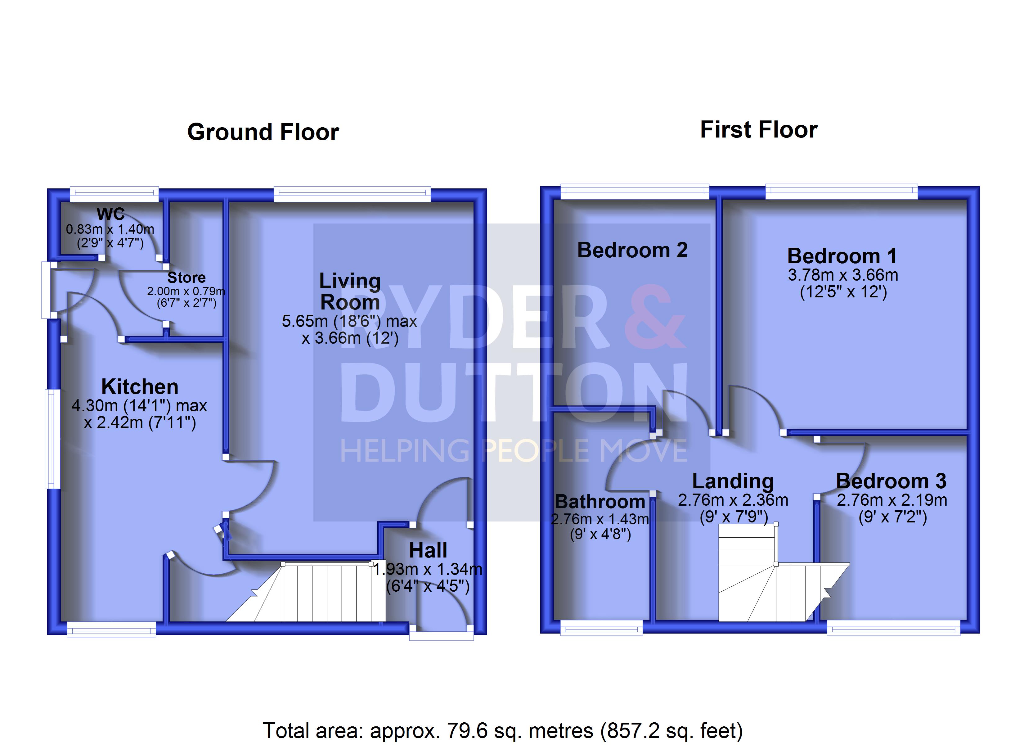 1, Cobham Avenue, Greater Manchester floorplan