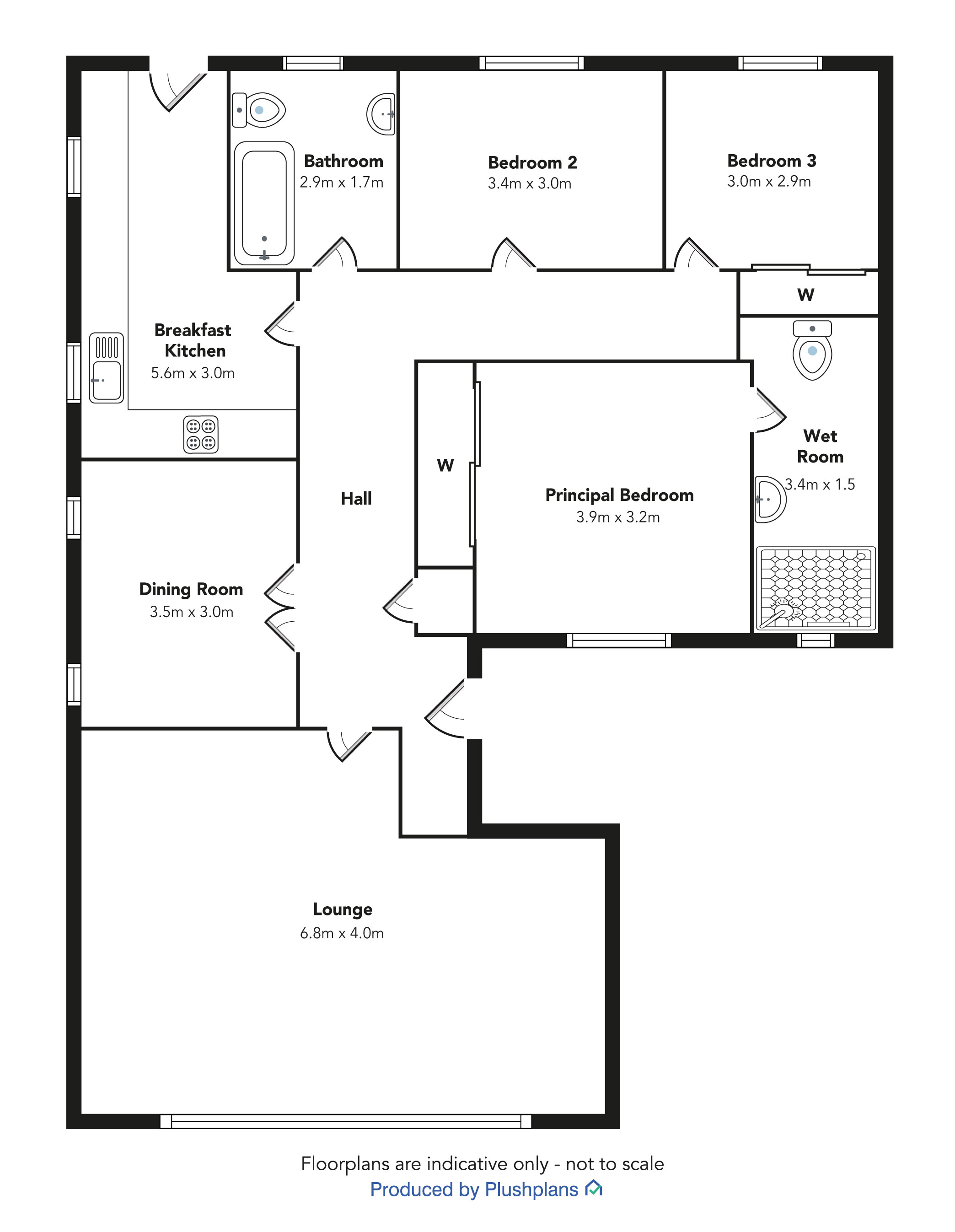 3, Jennys Well Road, Paisley floorplan