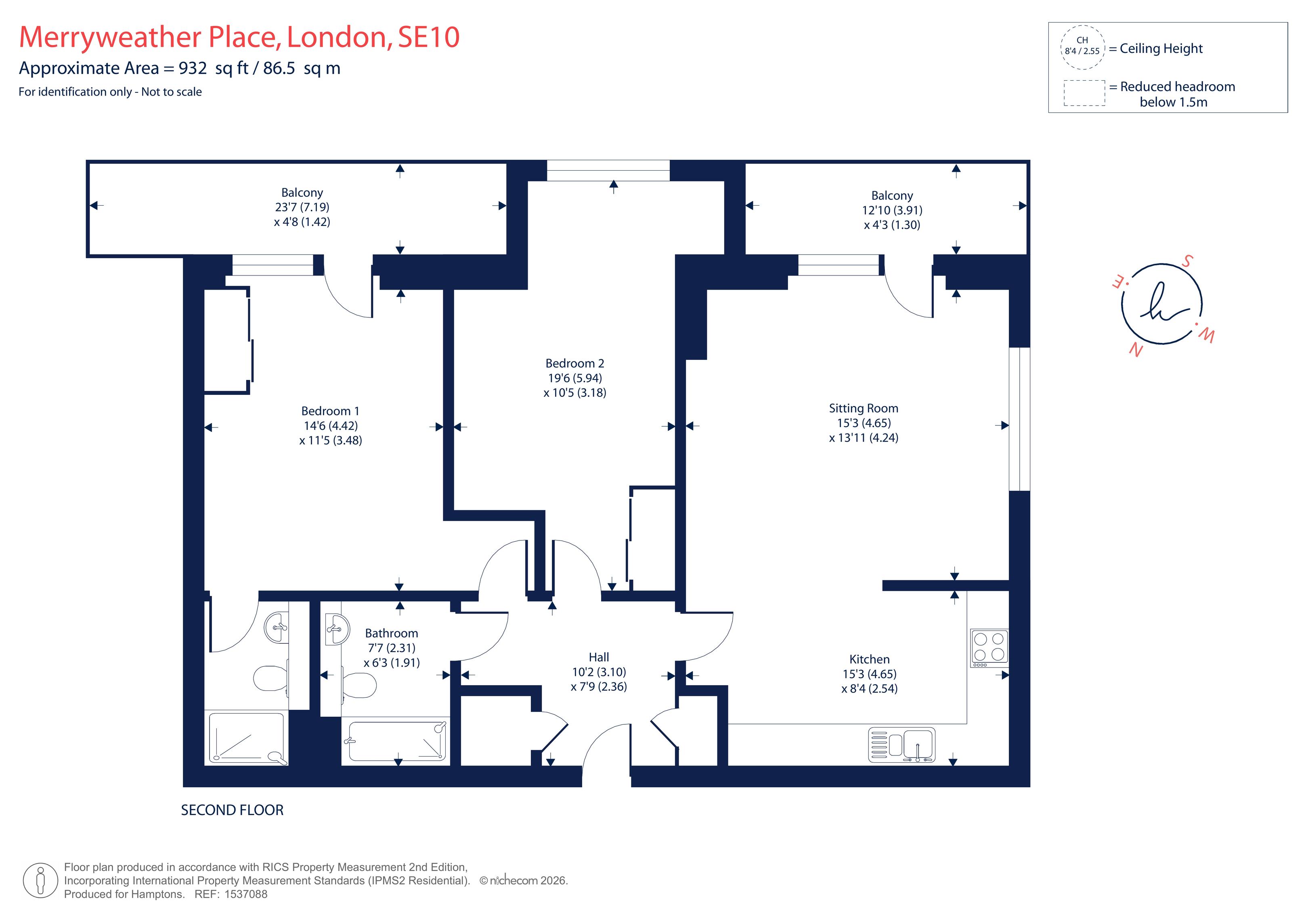 Merryweather Place, London floorplan