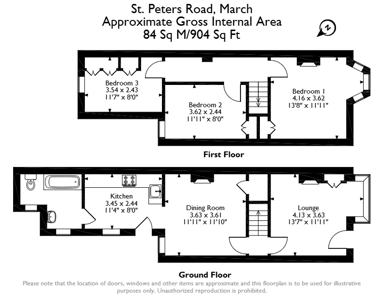 St Peters Road, March floorplan