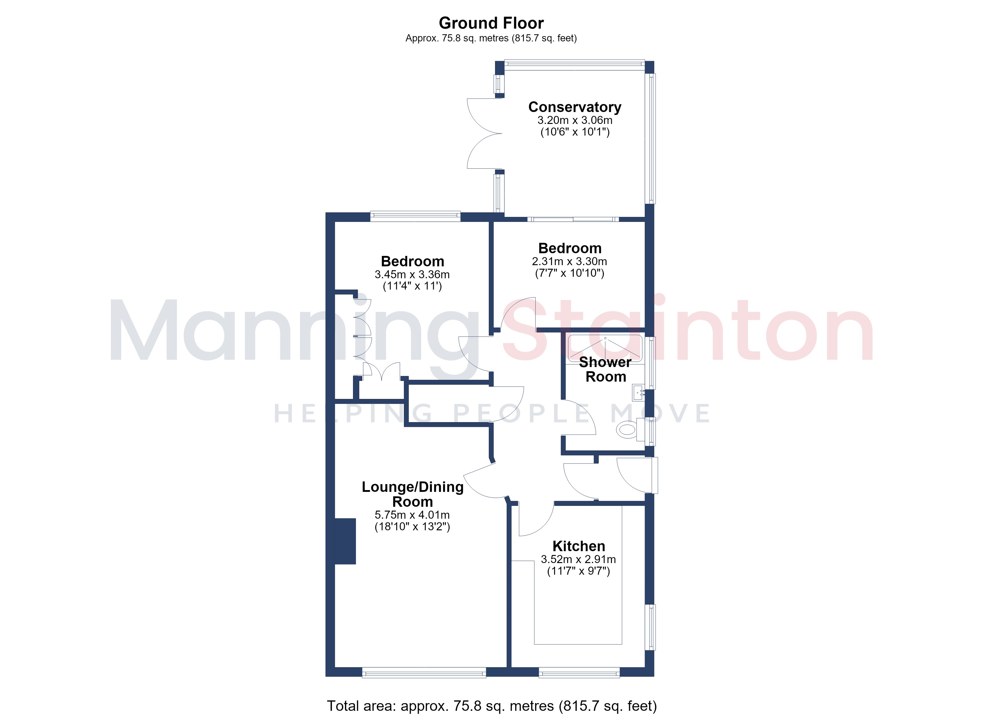 11, Whitkirk Close, West Yorkshire floorplan