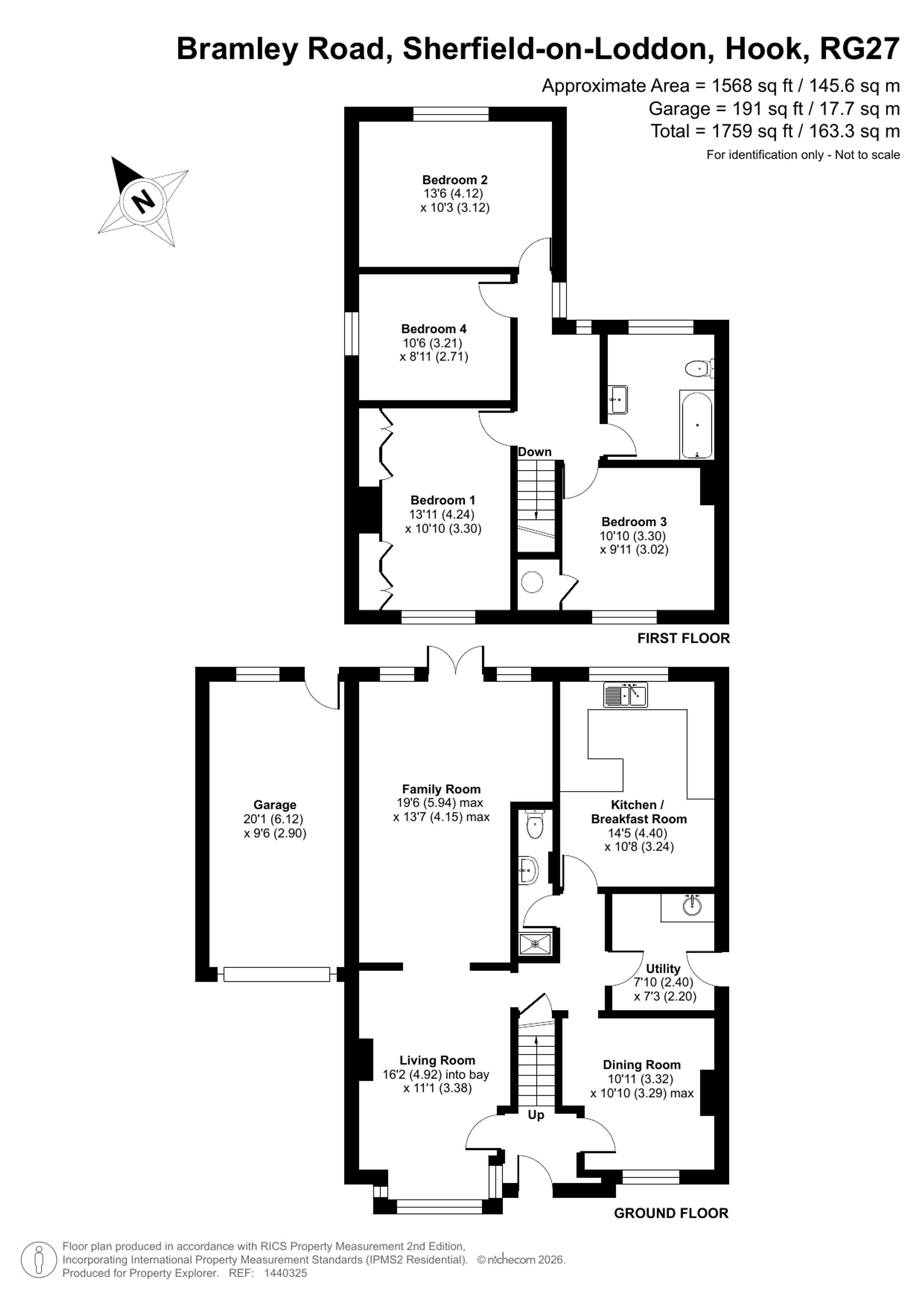 Locarno, Bramley Road, Hook floorplan