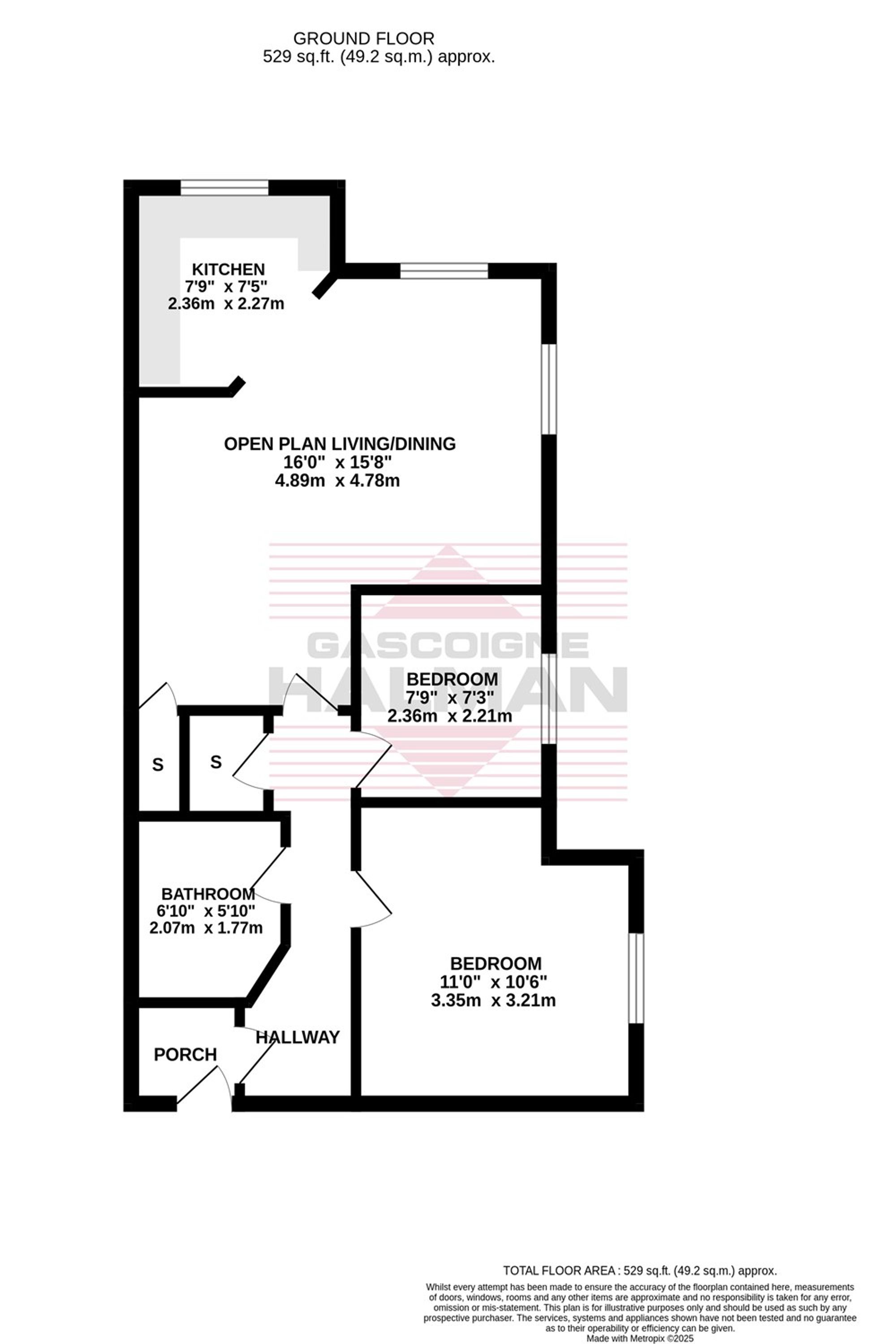Flat 2, Keswick Court, Manchester floorplan