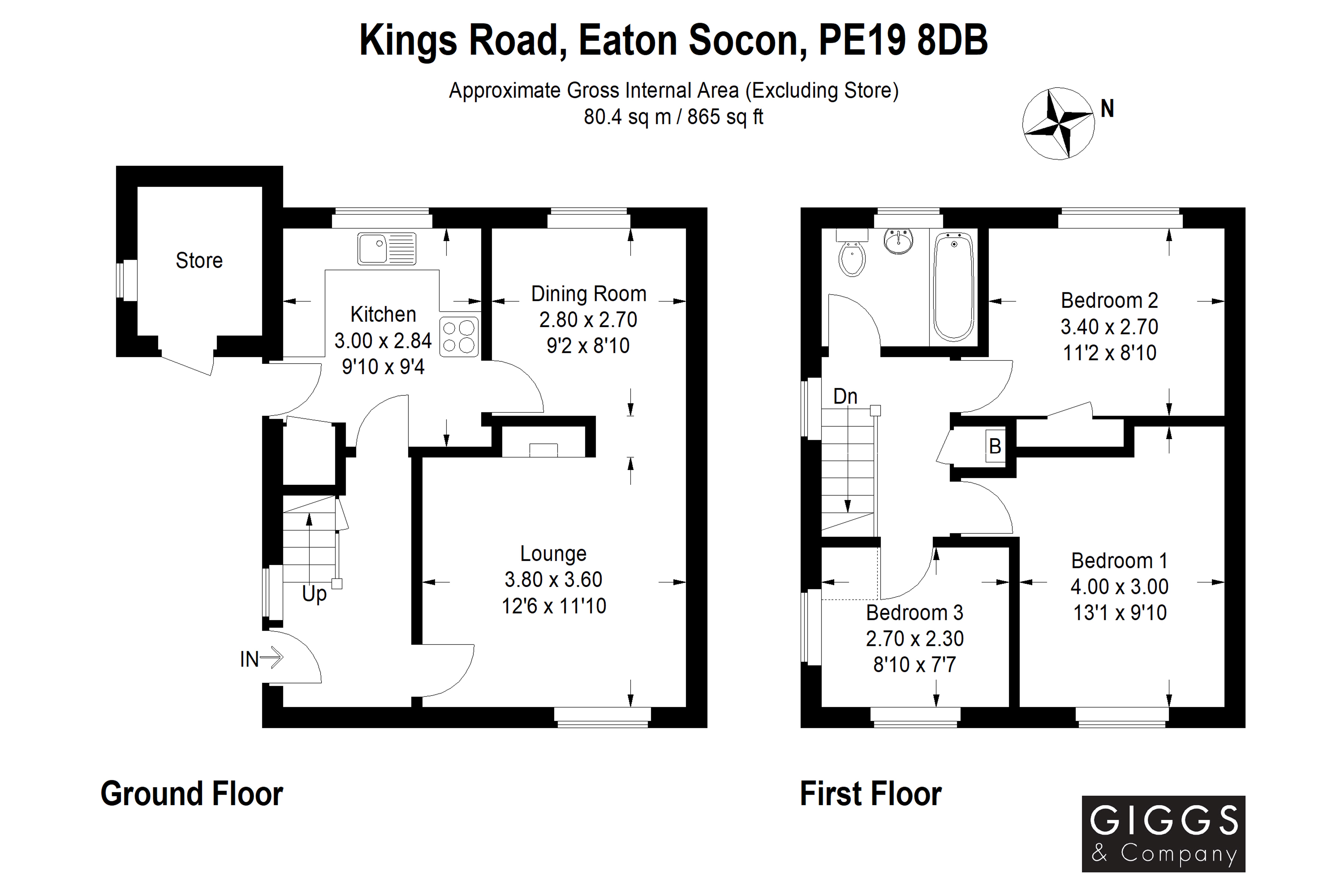 3 Bedrooms Semi-detached house for sale in Kings Road, Eaton Socon, St. Neots, Cambridgeshire PE19