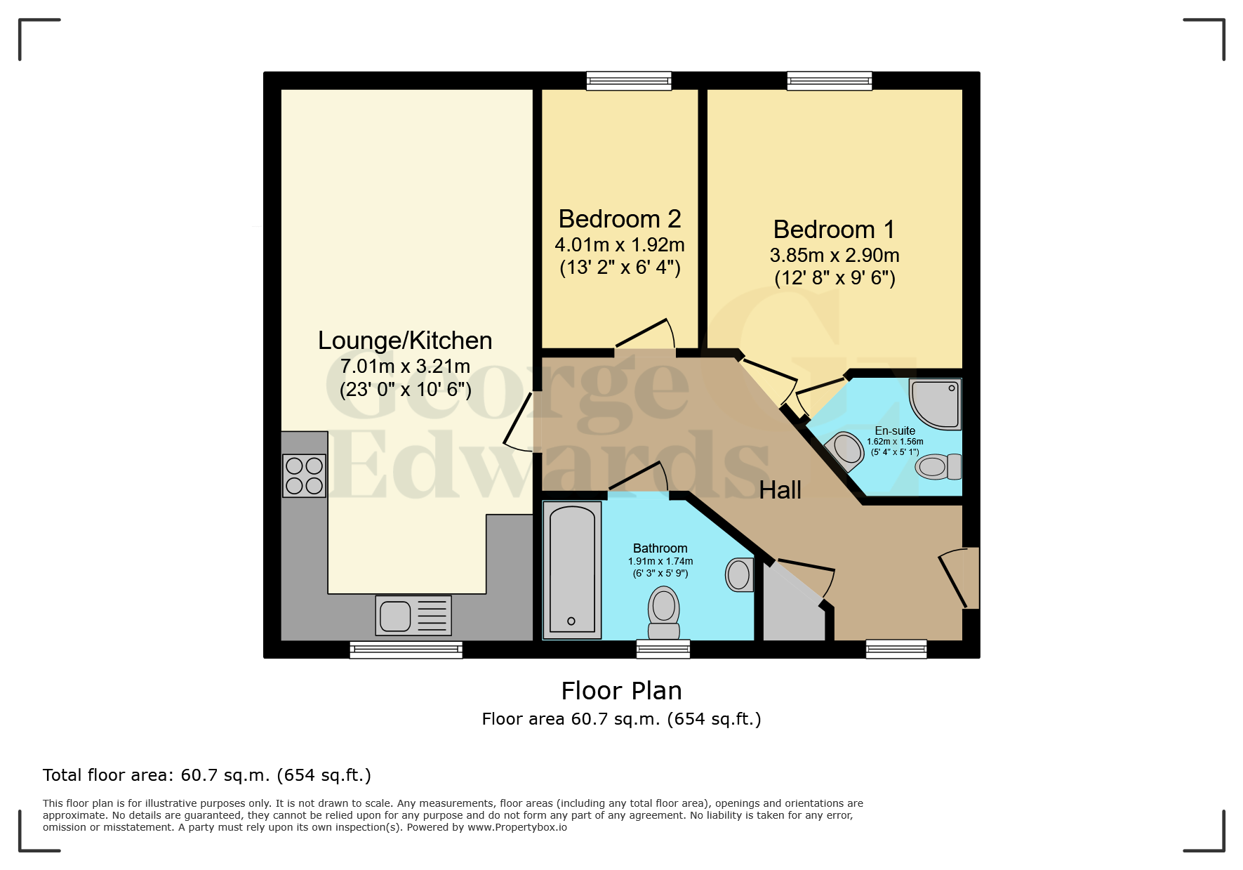 Apartment F6, Wallis House, Box Close, SWADLINCOTE floorplan