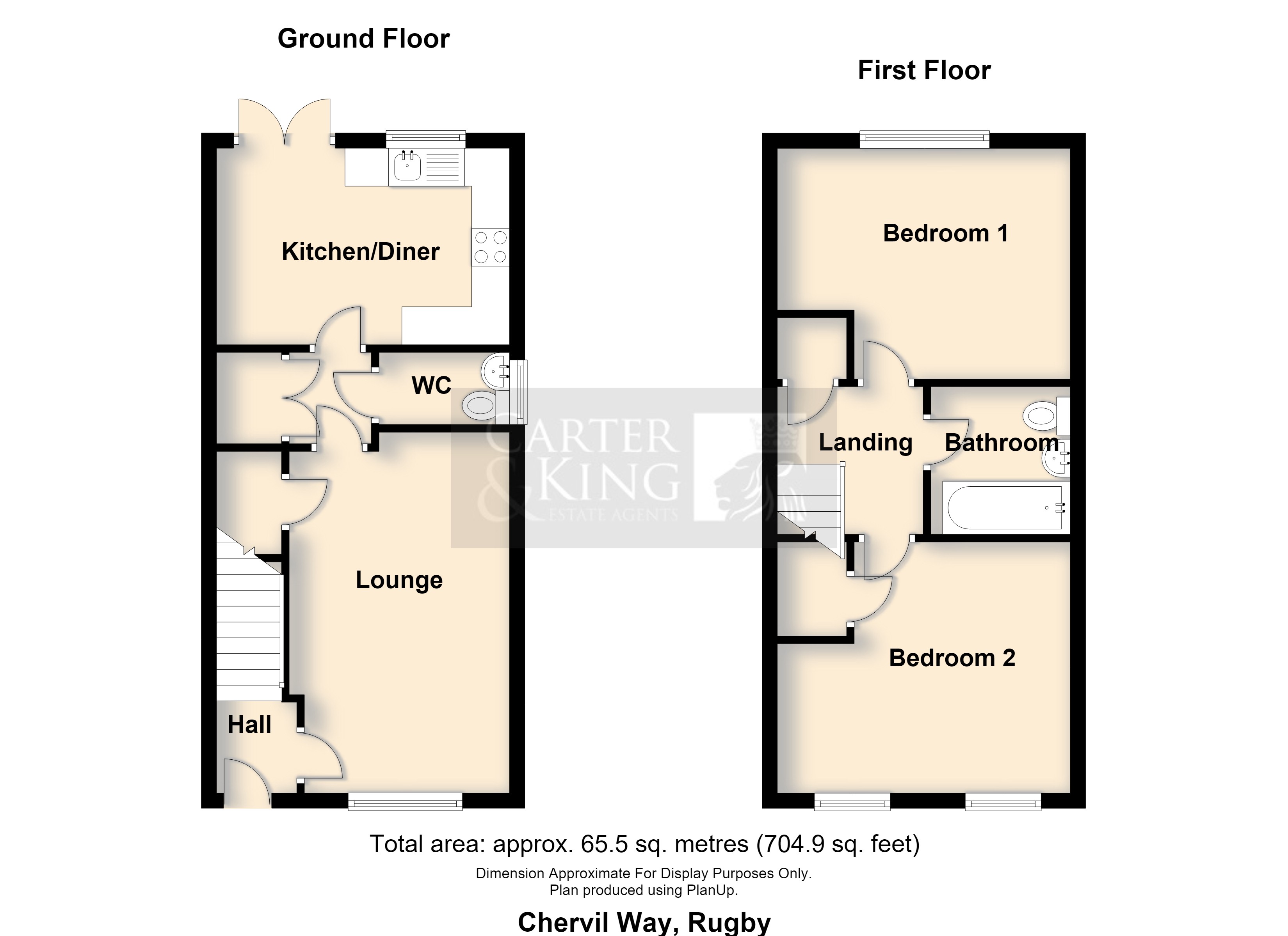 85, Chervil Way, Rugby floorplan