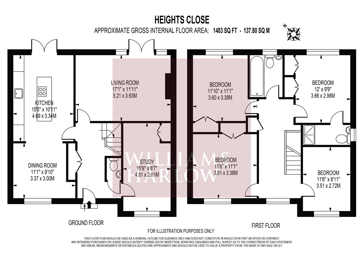 16, Heights Close, Banstead floorplan