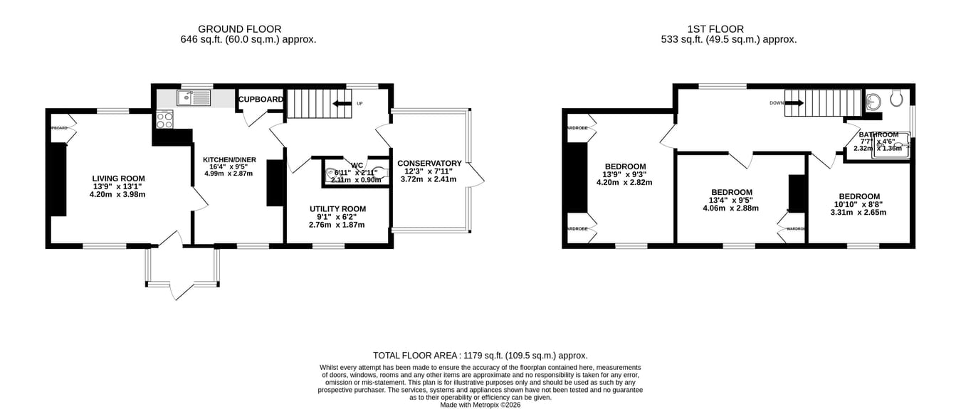 Laburnam House, Brecon floorplan