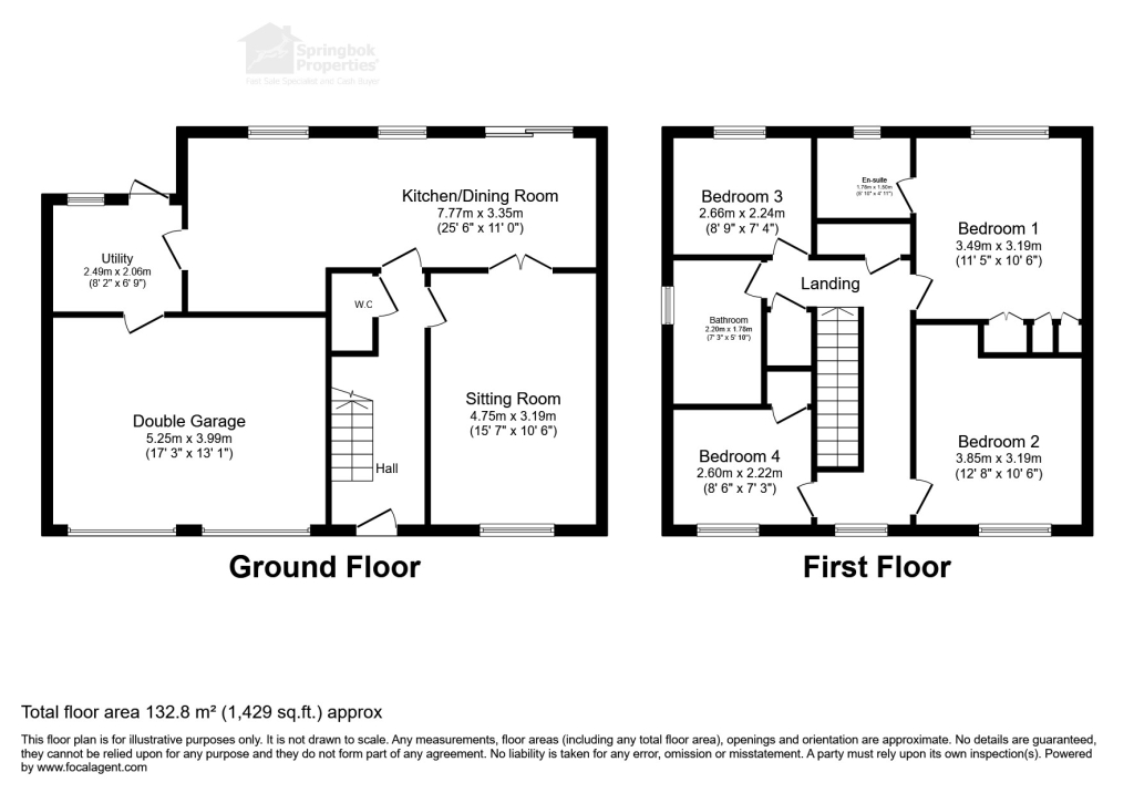 4, Fisher Close, Peterborough floorplan