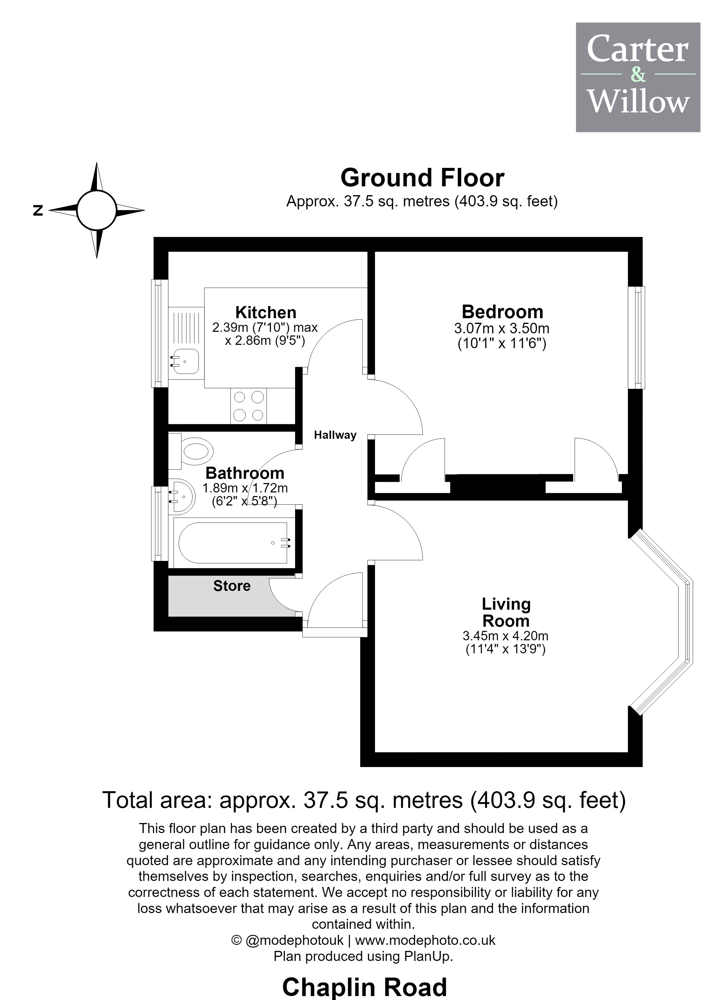 12, Chaplin Road, London floorplan