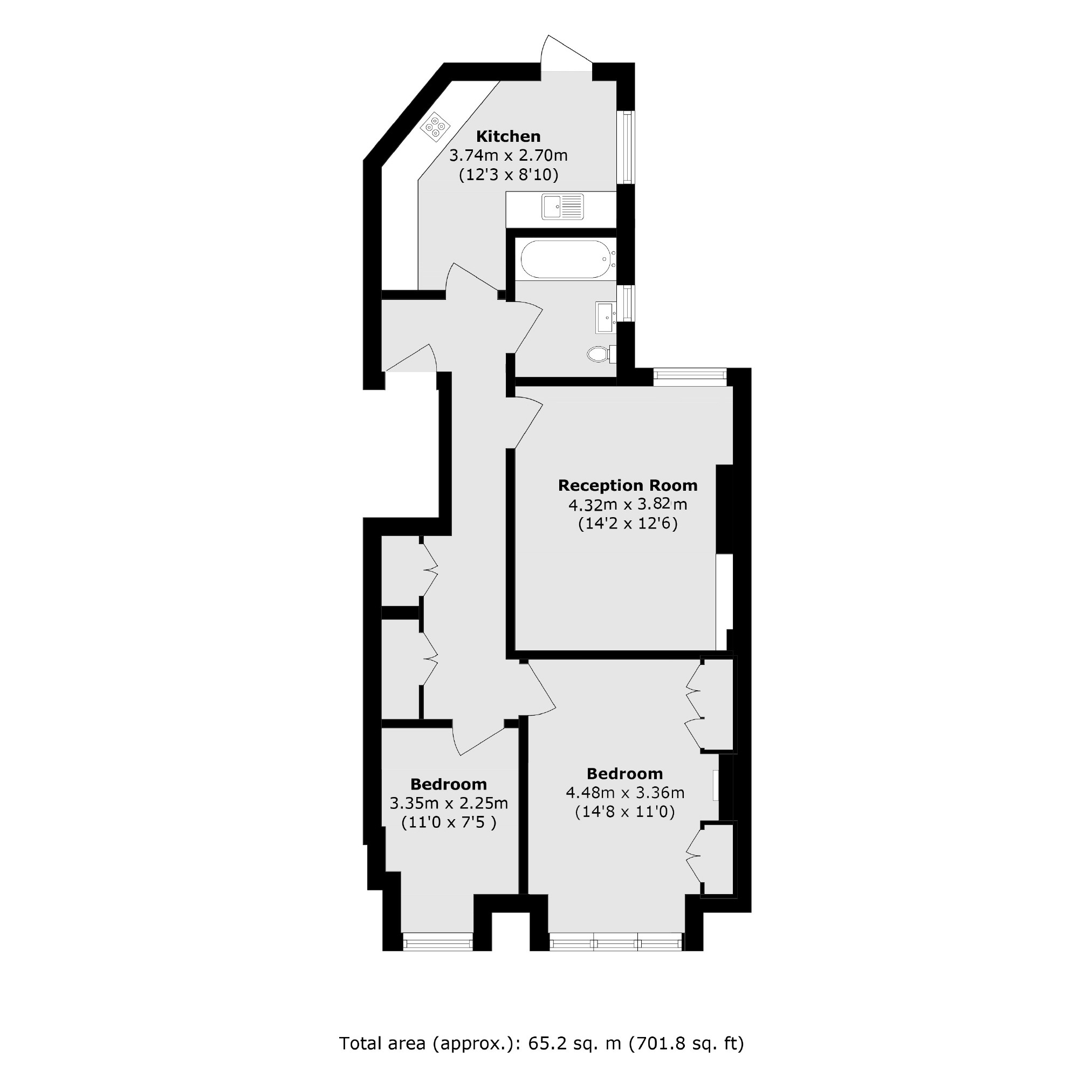 80B, Thornton Avenue, London floorplan