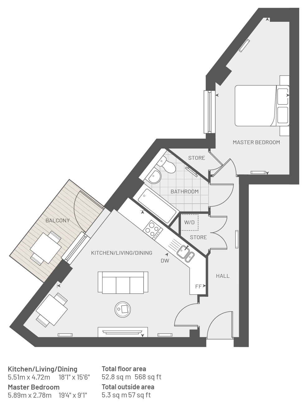 The Aspen 0131, High Street>, Southall floorplan