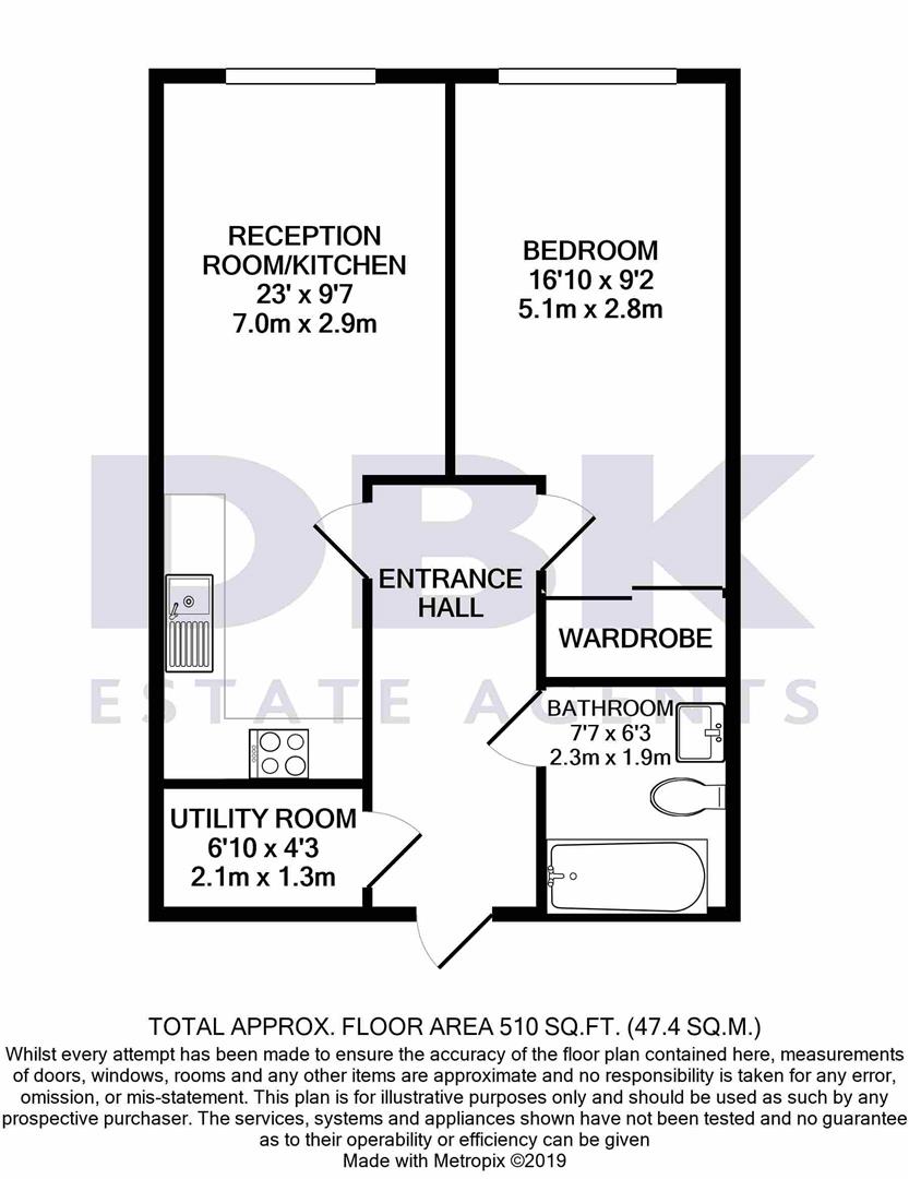 7 Central House, Lampton Road, Hounslow floorplan