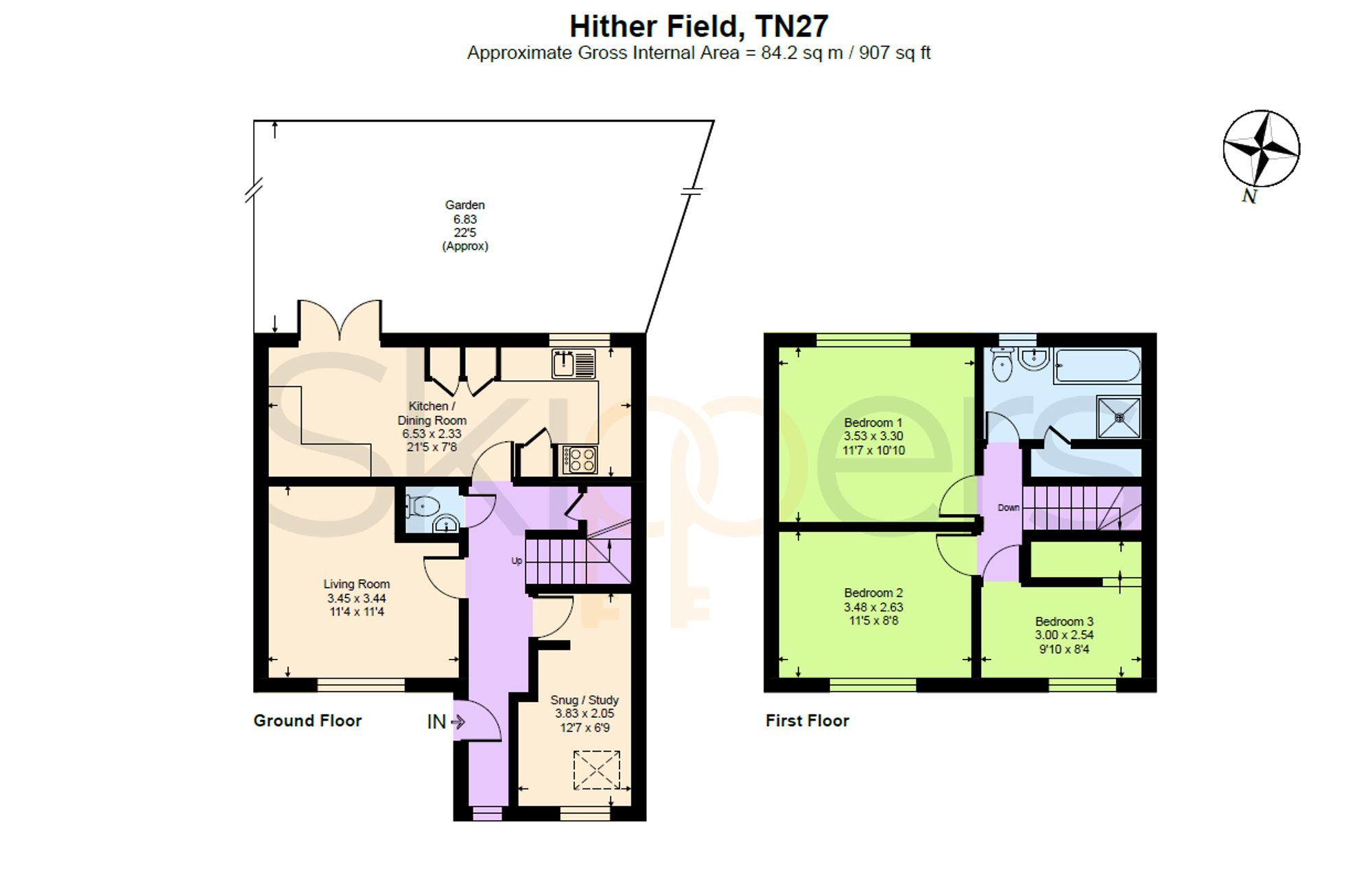 15 Hither Field, Ashford floorplan