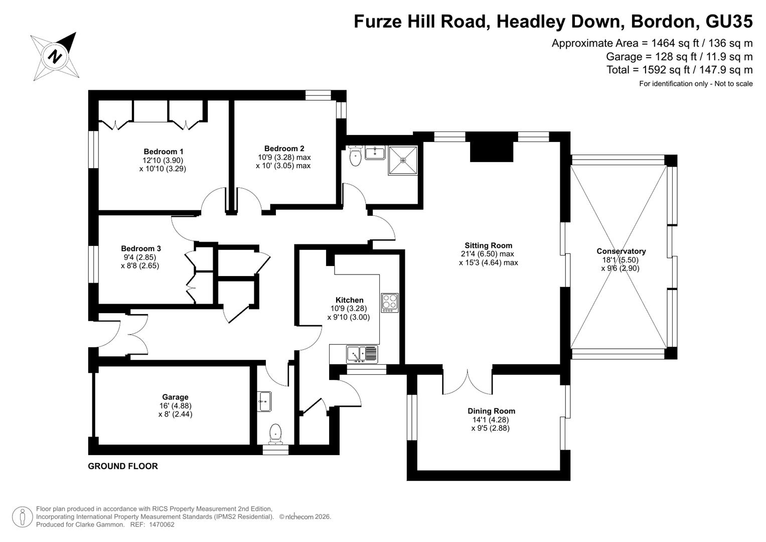 6, Furze Hill Road, Headley Down floorplan