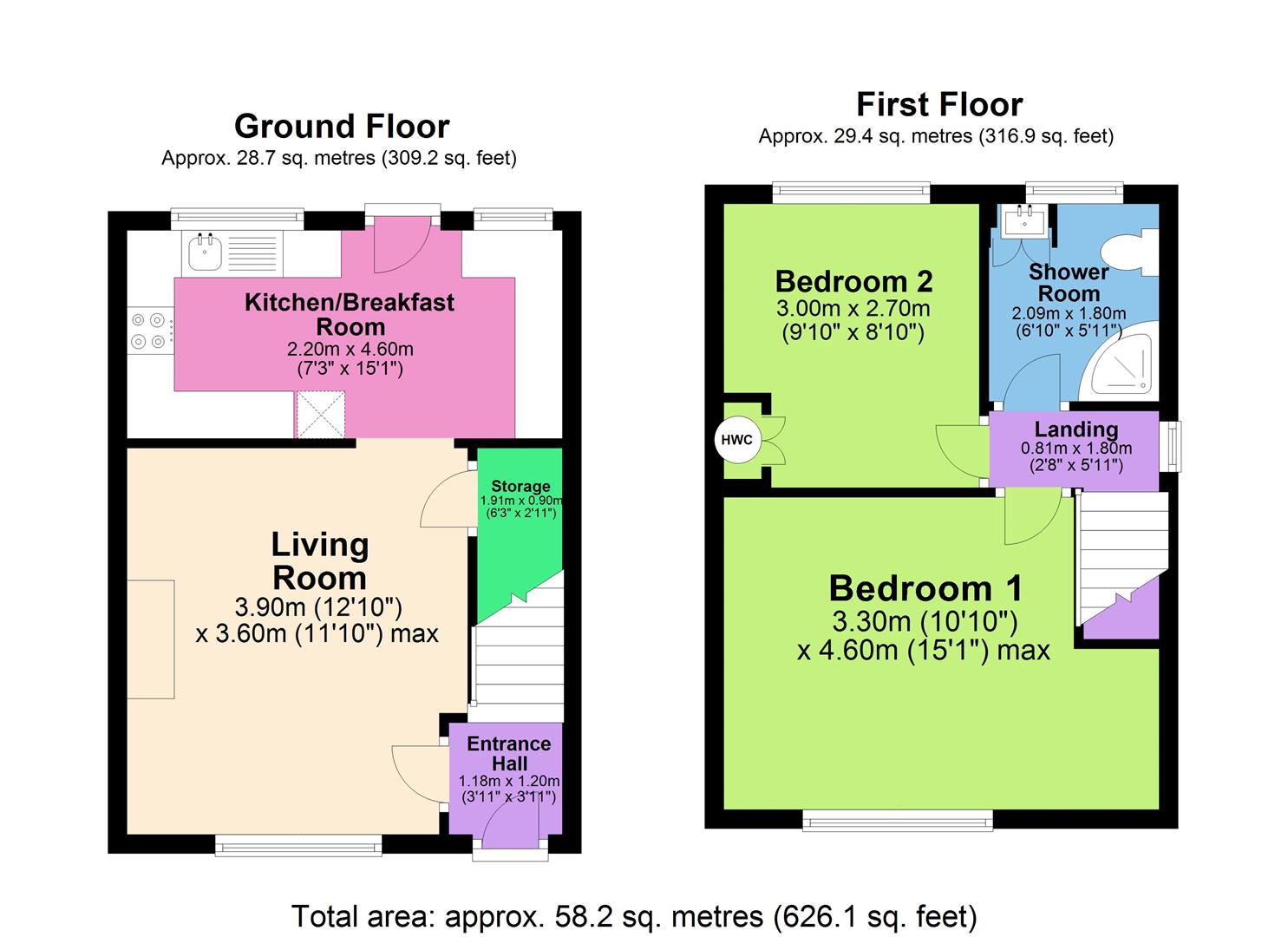 Houfton Road, Bolsover, Chesterfield S44, 2 bedroom semidetached house
