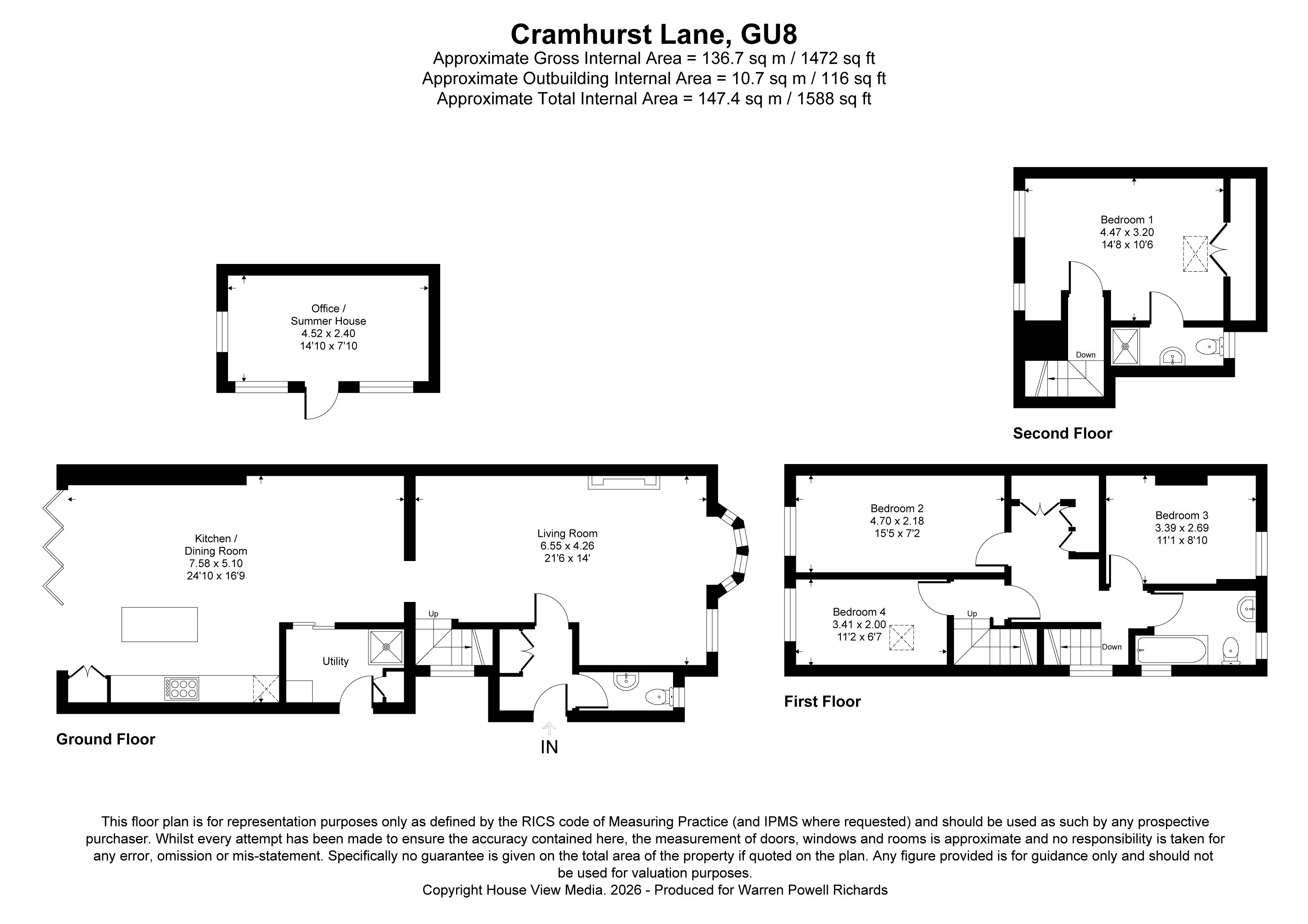 32, Cramhurst Lane, Godalming floorplan