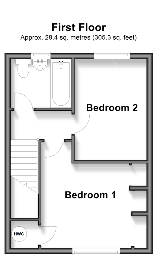 Japonica Close Lords Wood, Chatham floorplan
