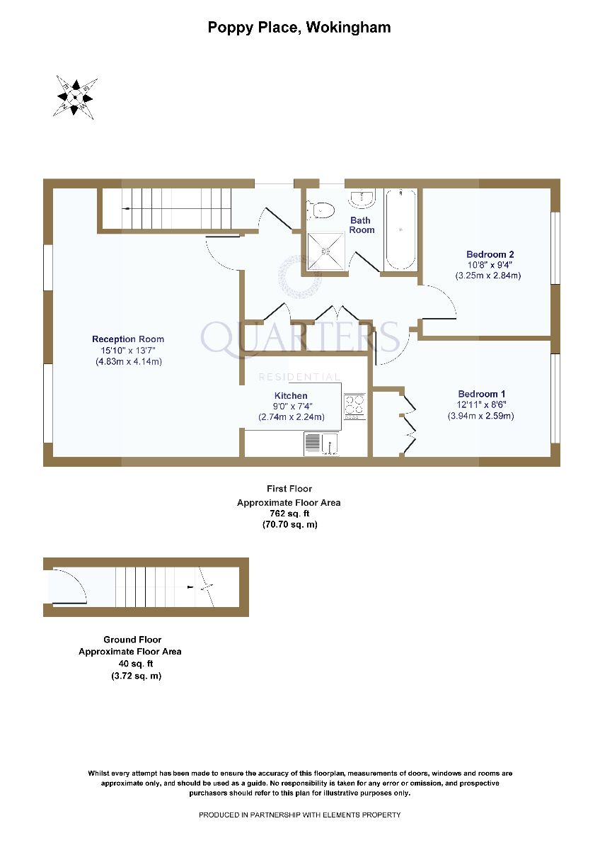 2 Bedrooms Maisonette for sale in Poppy Place, Wokingham RG40