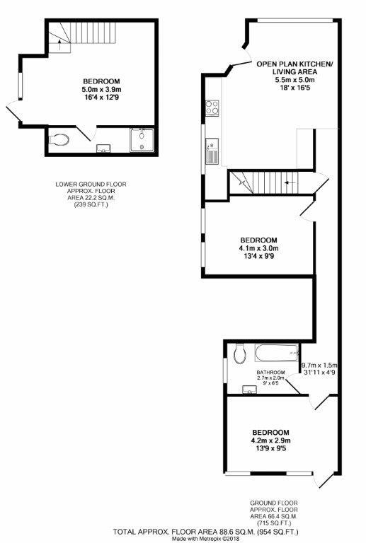 9a, Lyndhurst Road, Hove floorplan