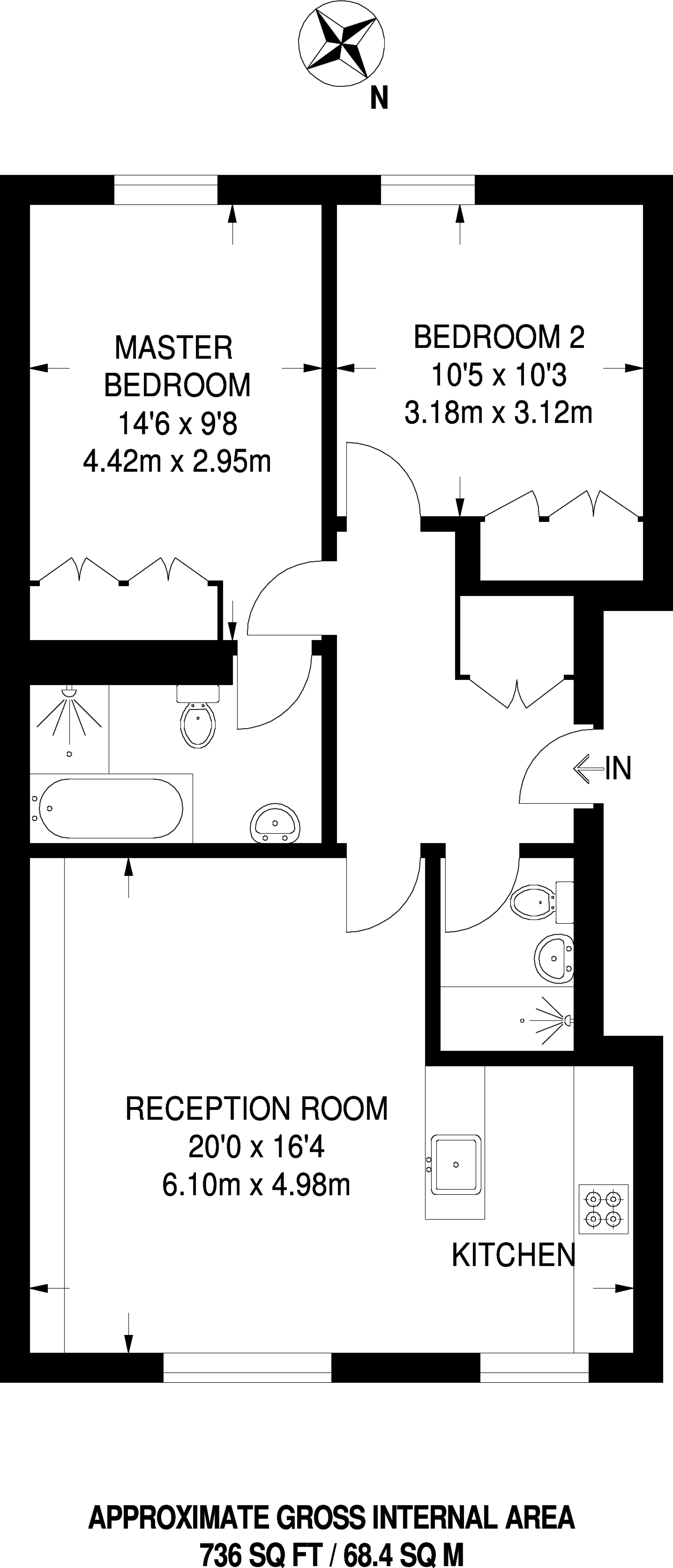 2 Bedrooms Flat to rent in Great Portland Street, Marylebone W1W