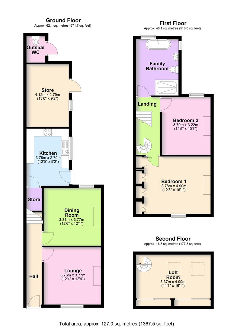 317, Manchester Road, Northwich floorplan