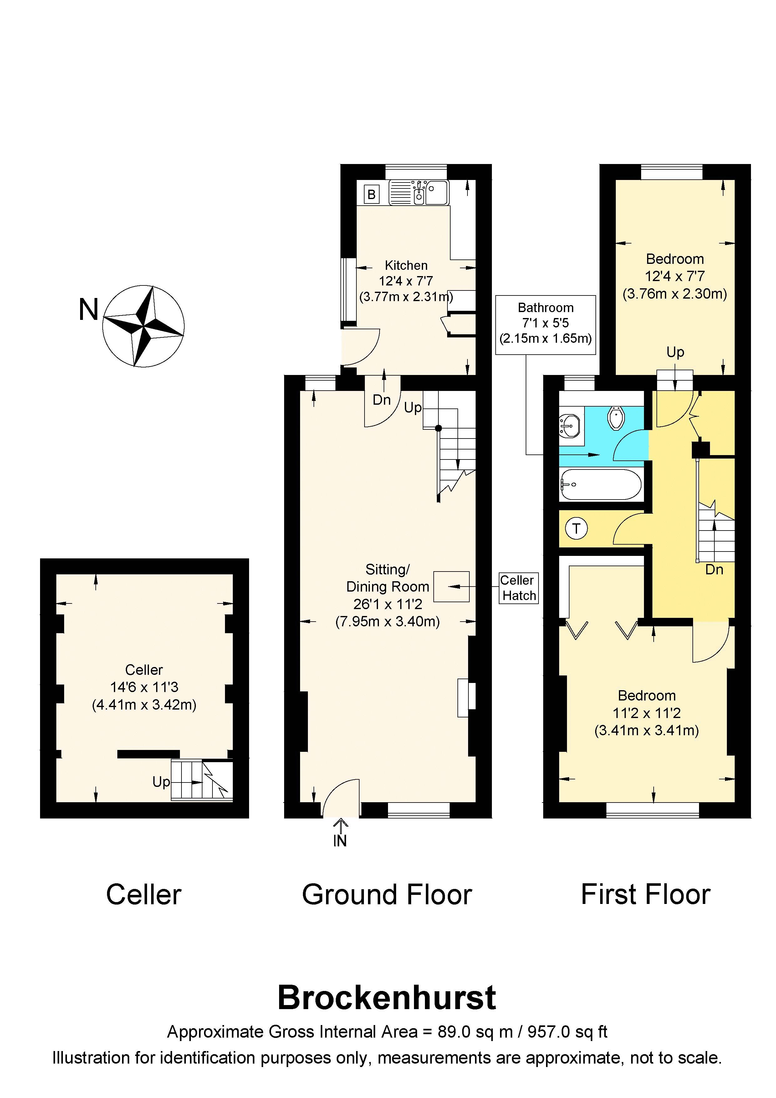 2 Bedrooms Terraced house for sale in Brockenhurst Road, Ascot SL5