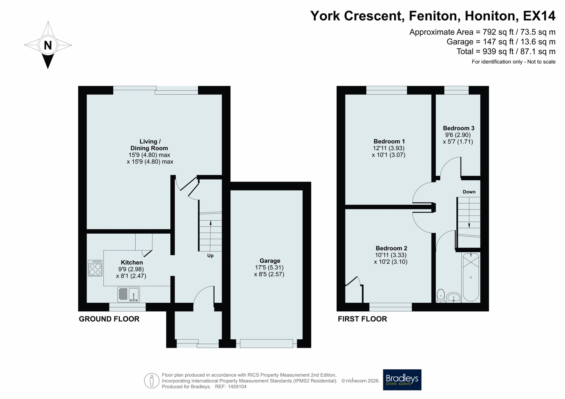 14, York Crescent, Honiton floorplan