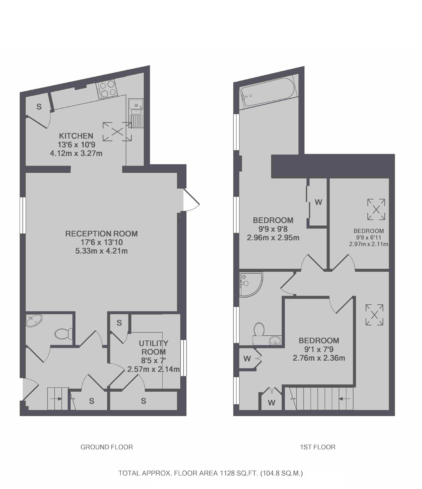 64, Star Road, London floorplan