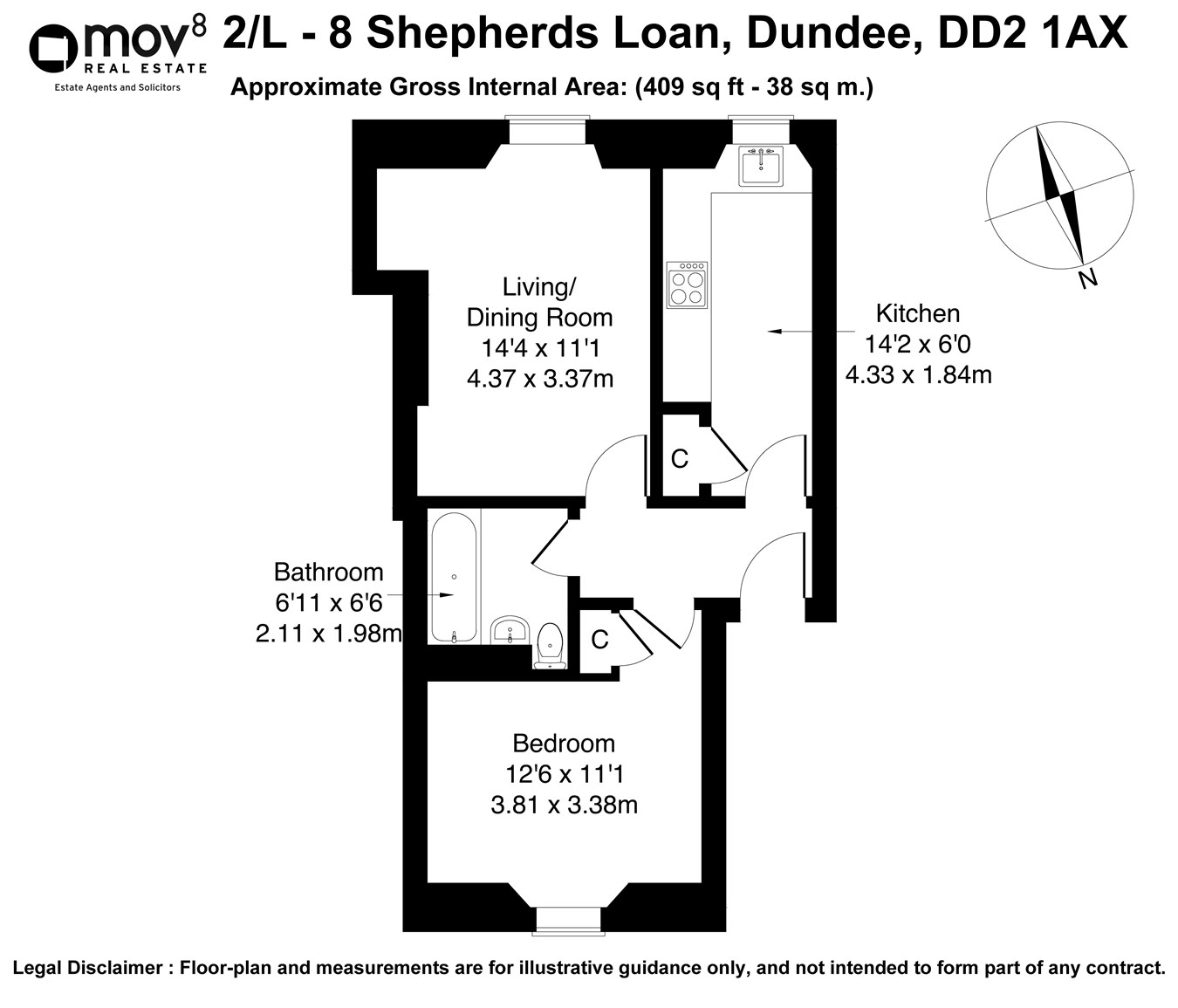 Shepherds Loan, Dundee DD2, 1 bedroom flat for sale 64866872 PrimeLocation