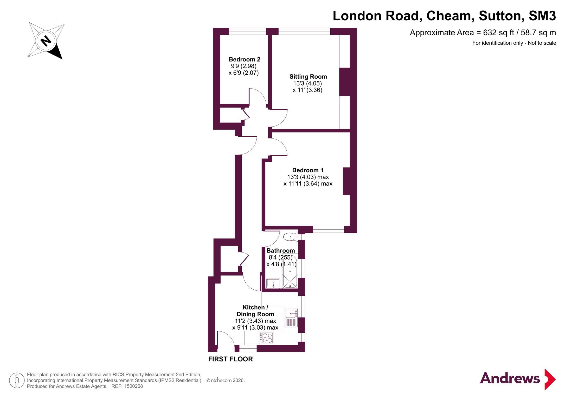 834A,, London Road, Sutton floorplan
