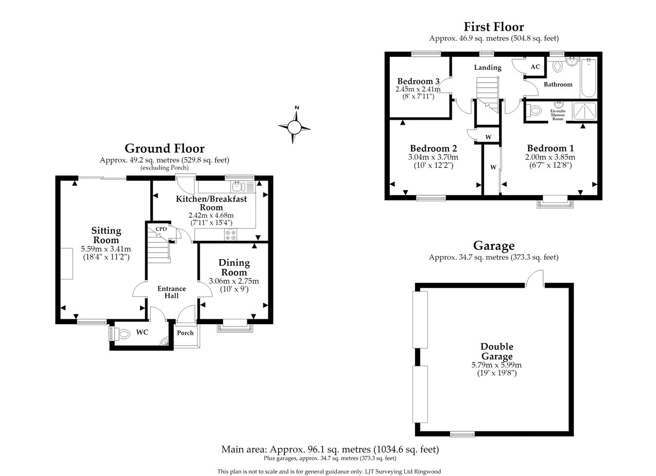 3, Charing Close, Ringwood floorplan