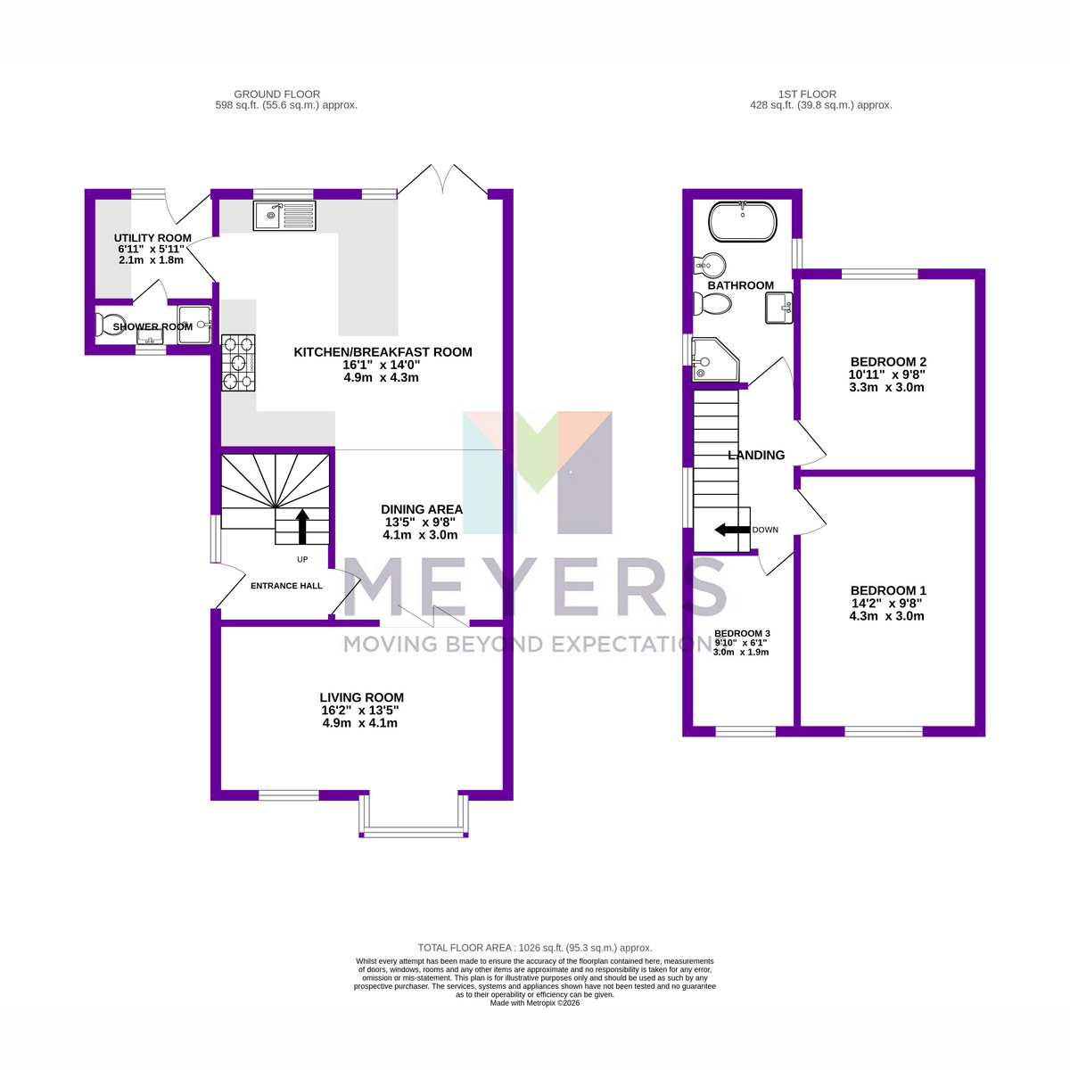 62, Magna Road, Bournemouth floorplan