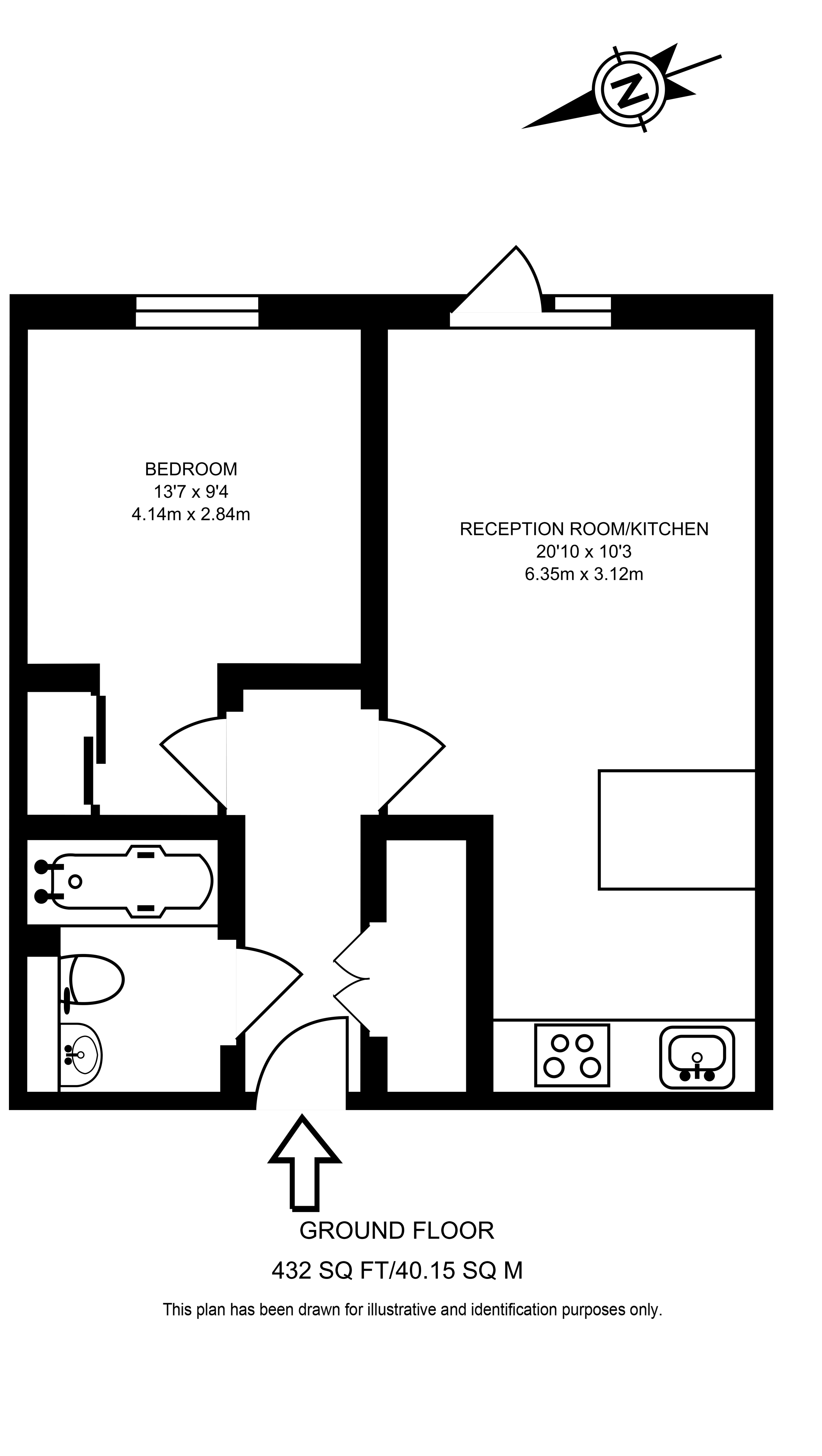 Baquba Building, Lewisham, London SE13, 1 bedroom flat to rent