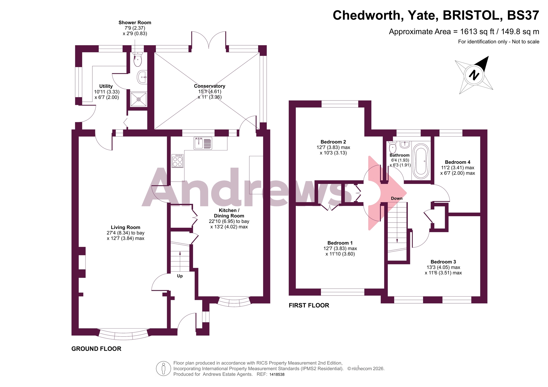 67, Chedworth, BRISTOL floorplan