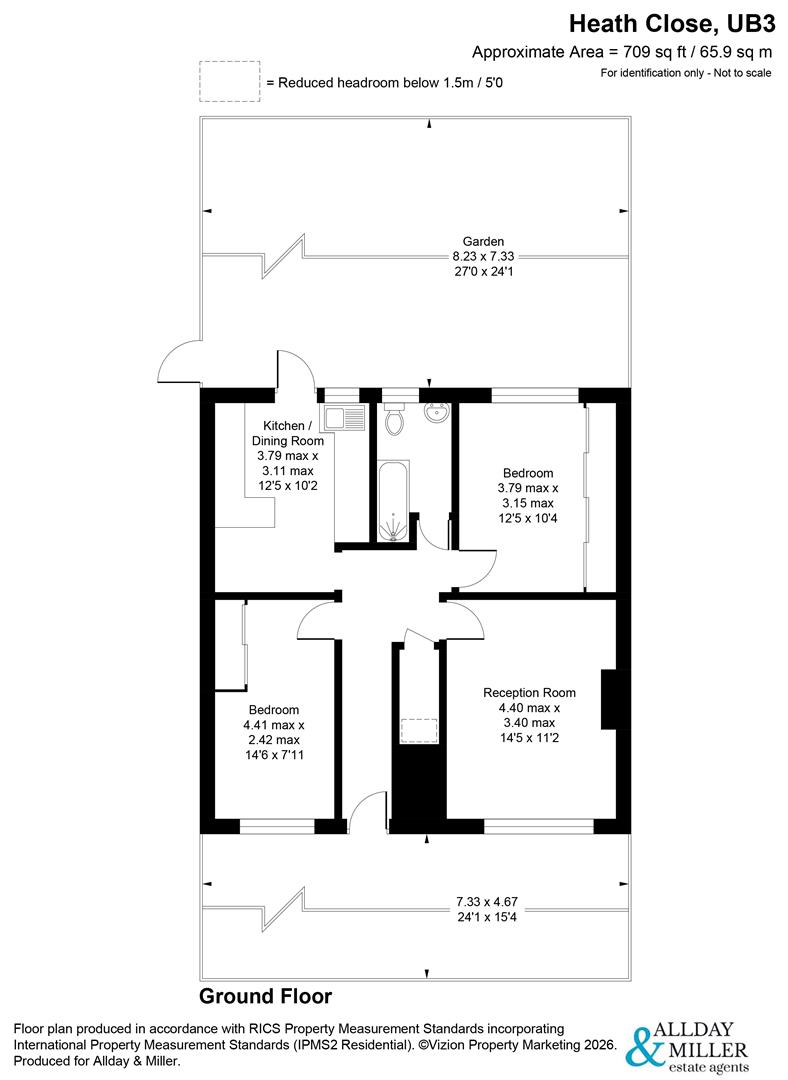9, Heath Close, Hayes floorplan