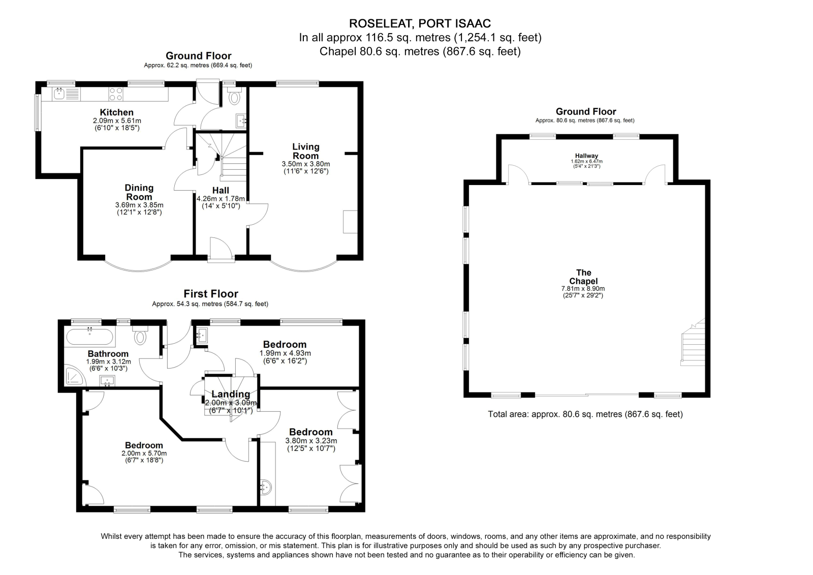 22 Middle Street PL293Rh PL29 floorplan