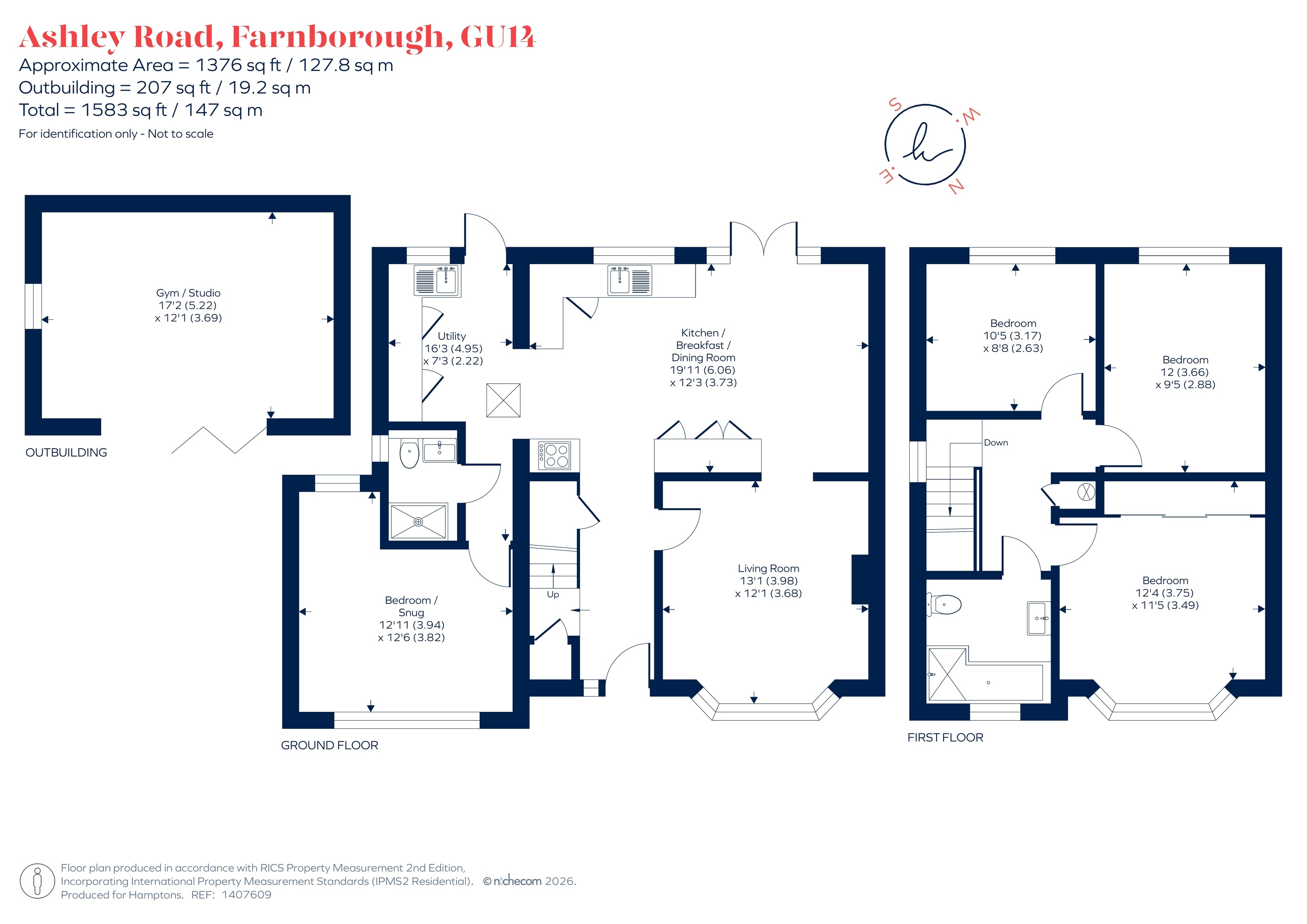 77, Ashley Road, Farnborough floorplan