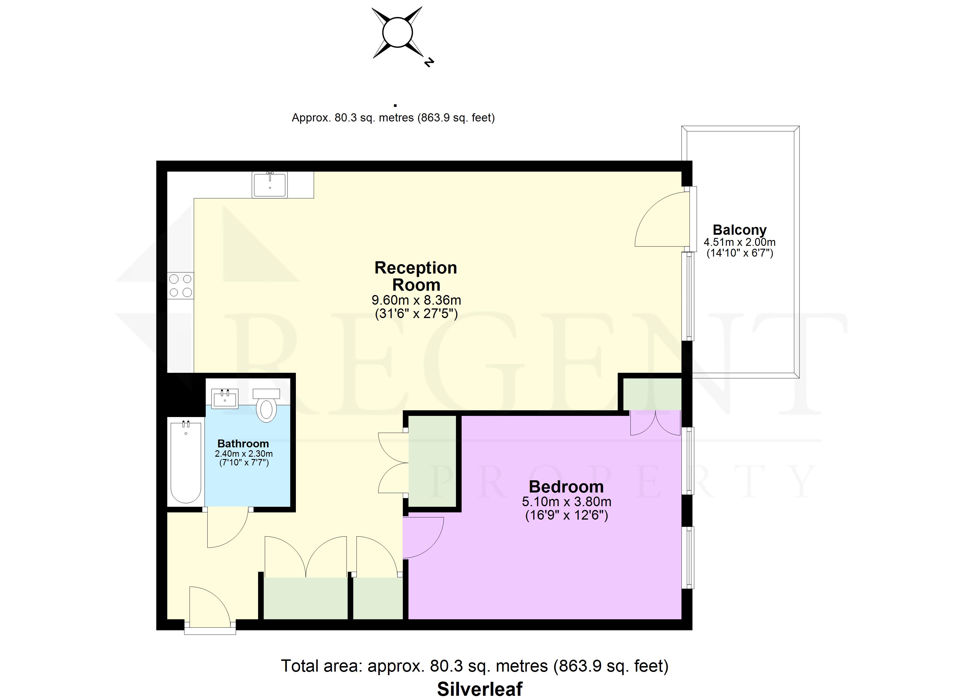 12, Silverleaf House, Heartwood Boulevard, London floorplan