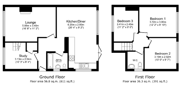 30, Haugh Lane, Newhey, Rochdale floorplan